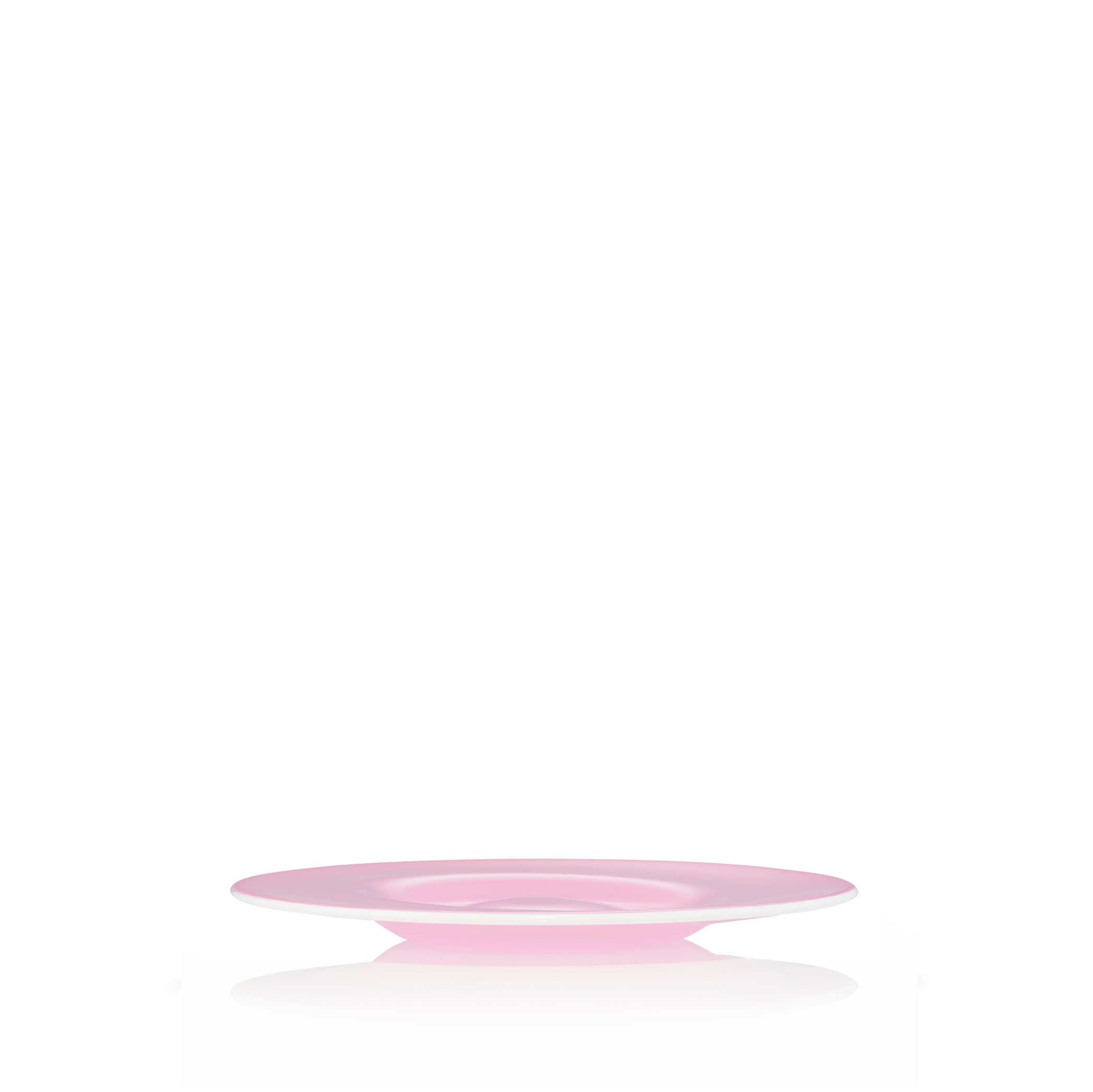 Pink glass dinner outlet plates