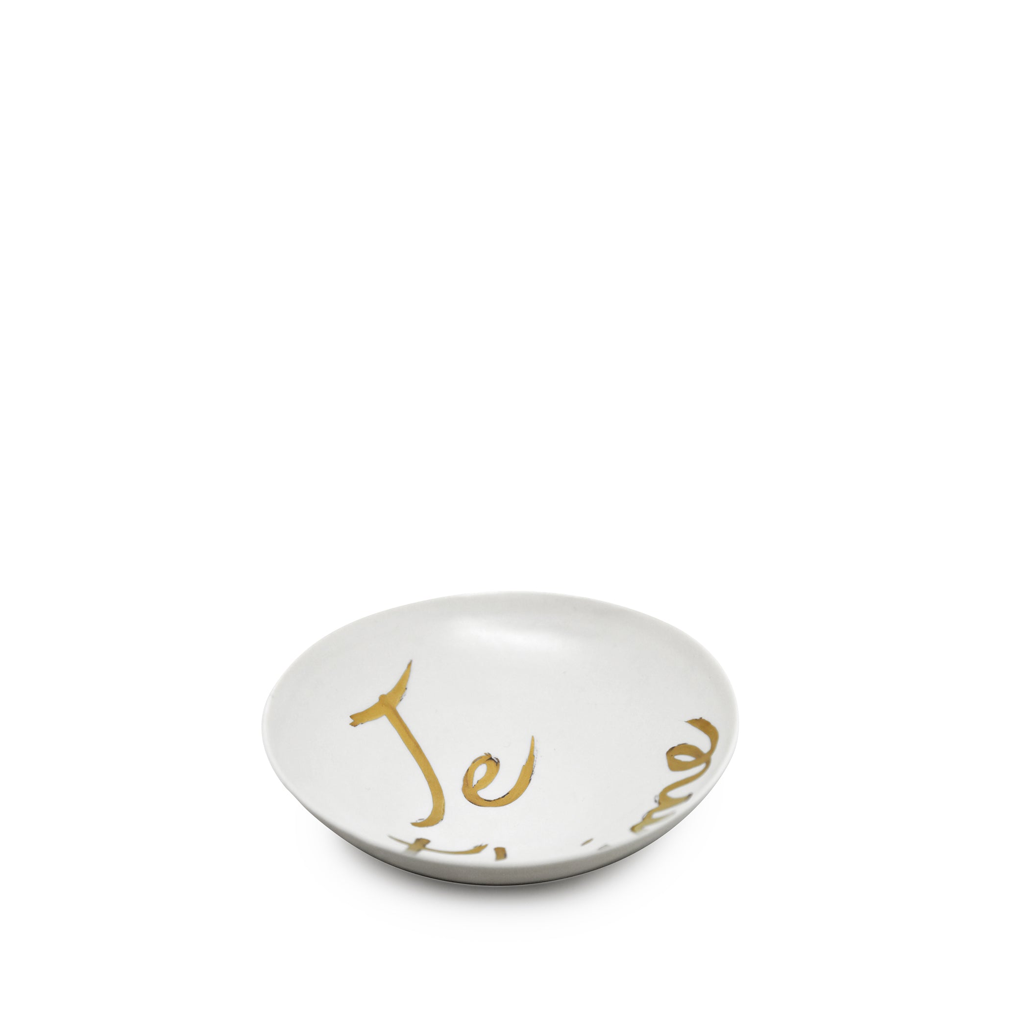 Je T'aime Porcelain Bowl in Matte Gold – Summerill & Bishop