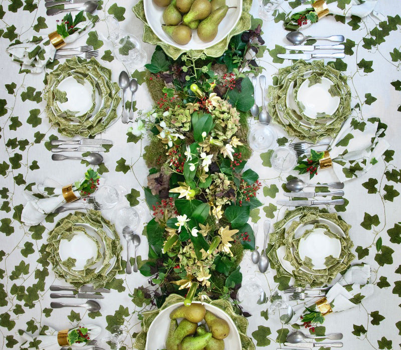 Handmade Italian 'Ivy' Dinner Service