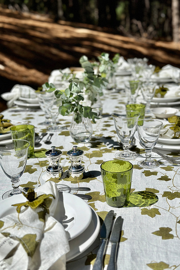 'Ivy' Herbarium Linen Tablecloth