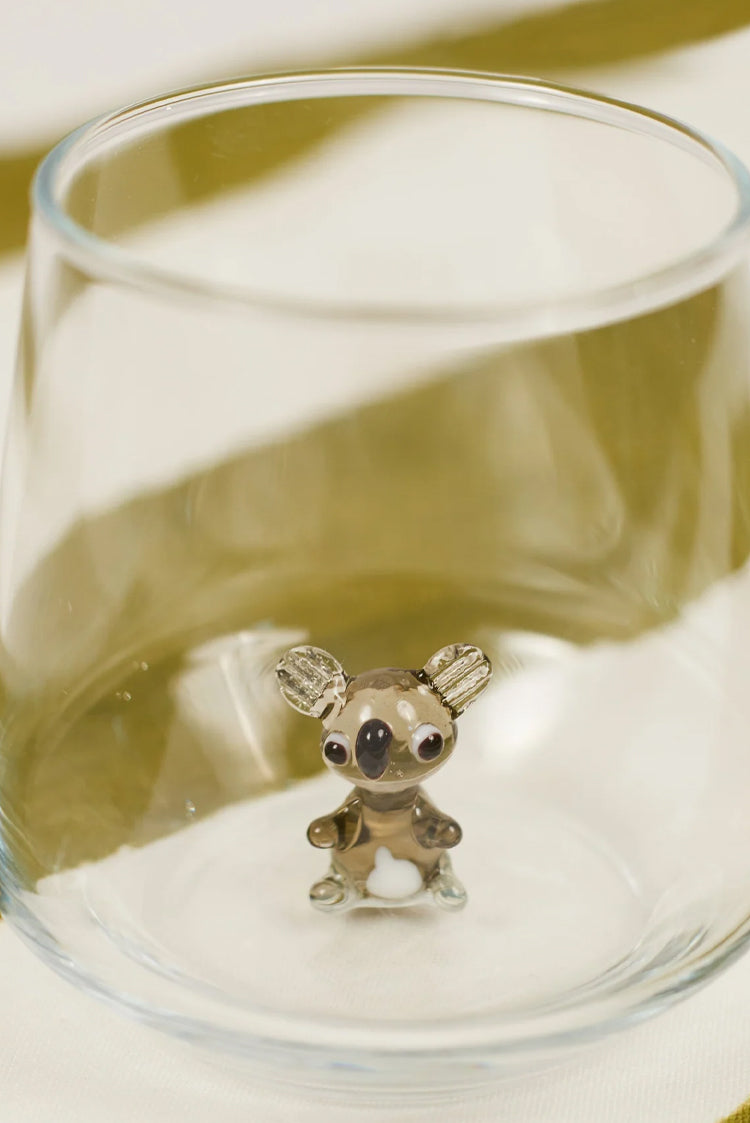 Handblown Murano Koala Glass