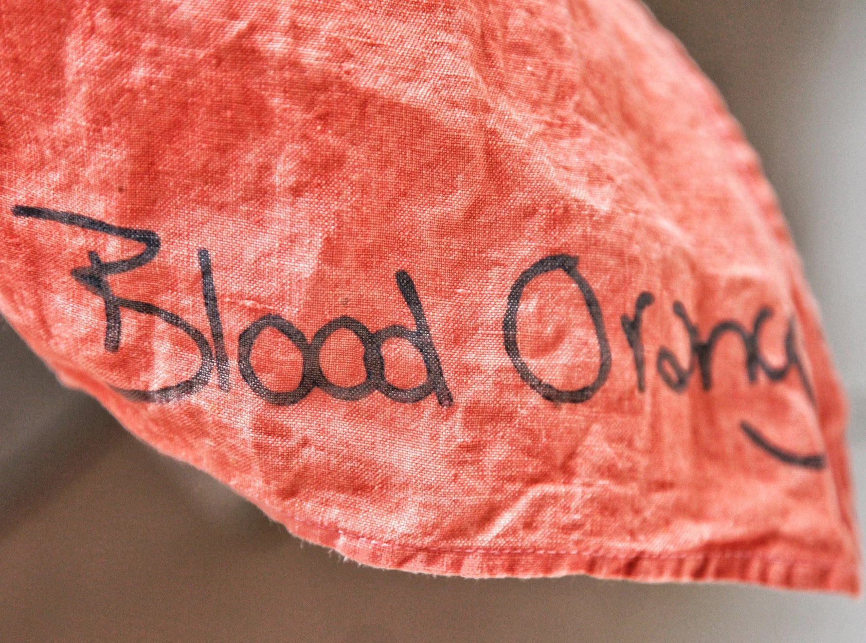 "Blood Orange" Summerill & Bishop x Skye Gyngell Linen Tablecloth