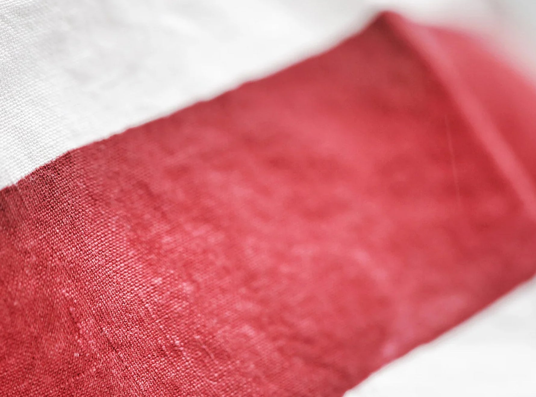 Cornice Linen Tablecloth in Claret Red