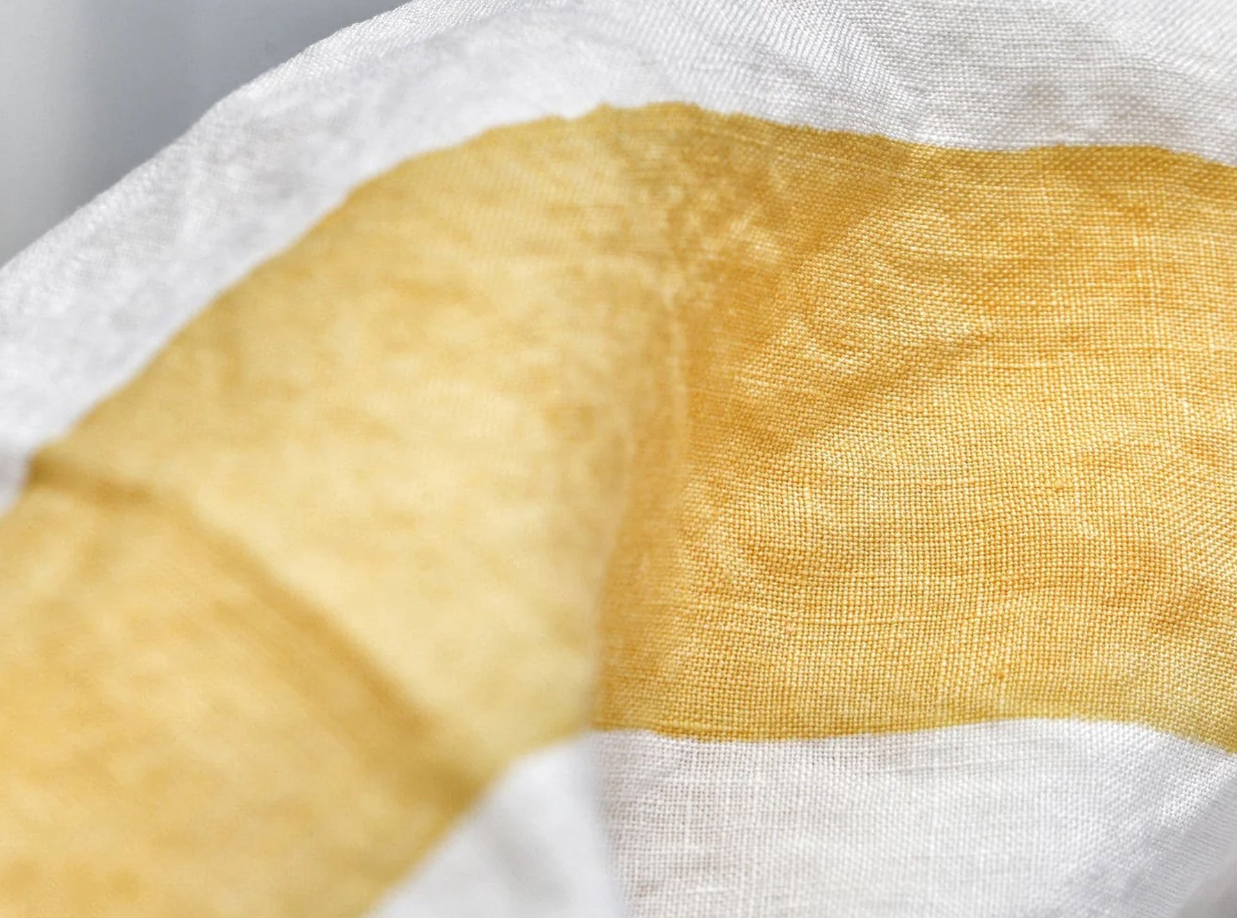 Cornice Linen Tablecloth in Lemon Yellow