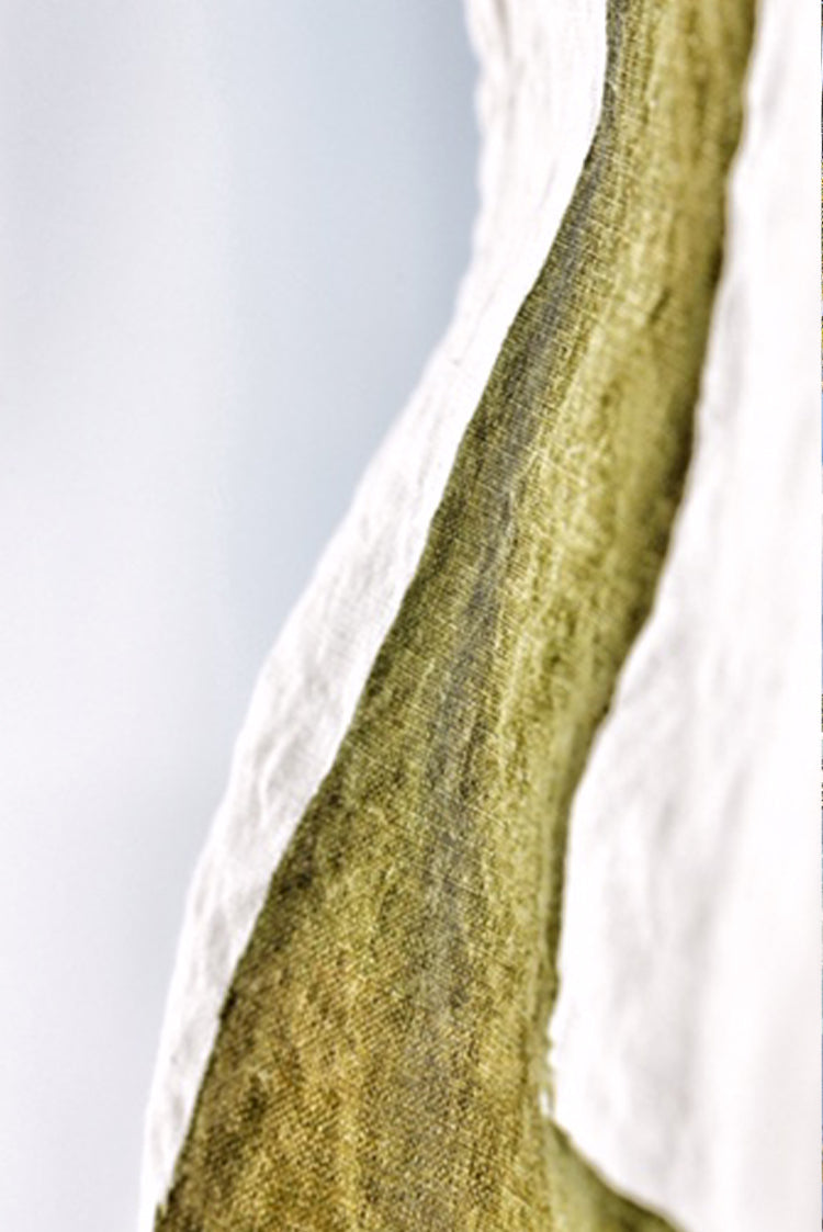 Cornice Linen Tablecloth in Avocado Green