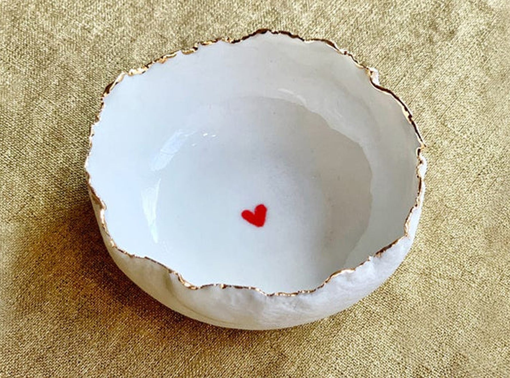 HB Jagged Bowl with Heart, 7cm