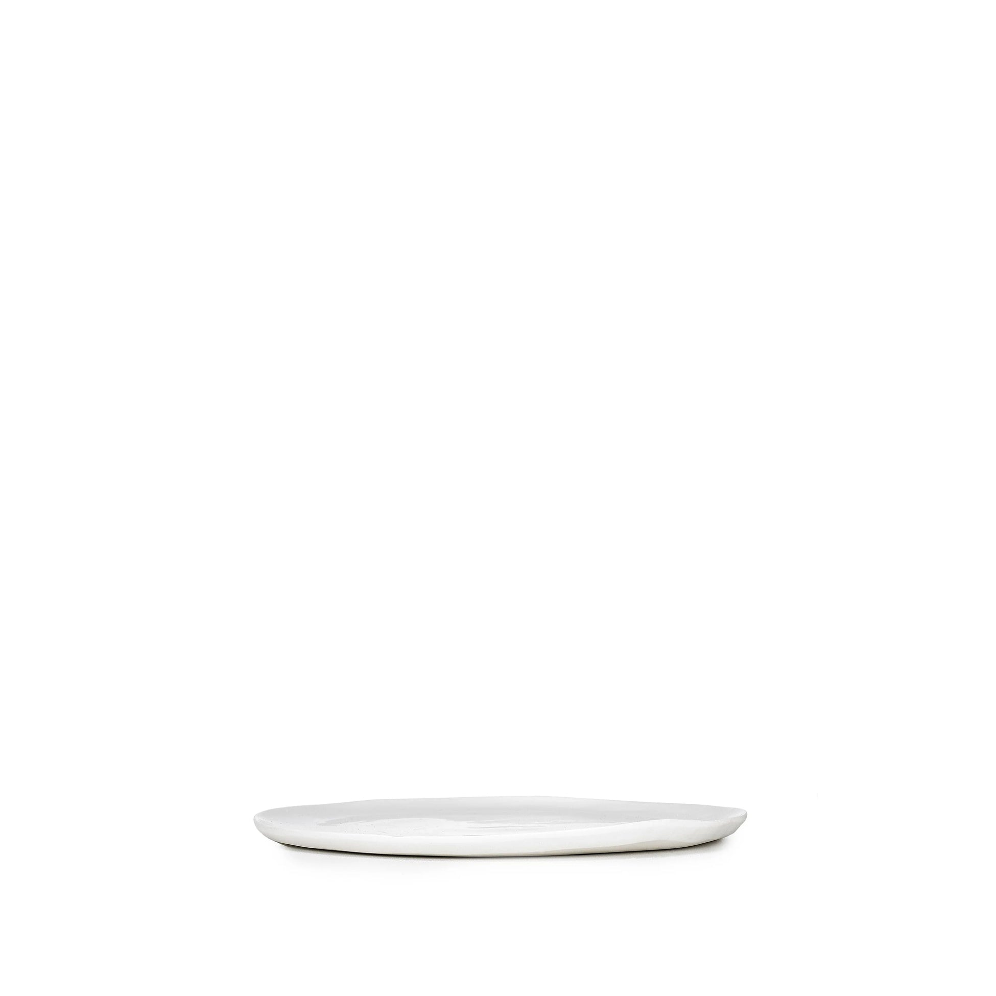 Summerill & Bishop Handmade 20cm Porcelain Side Plate with Plain Rim