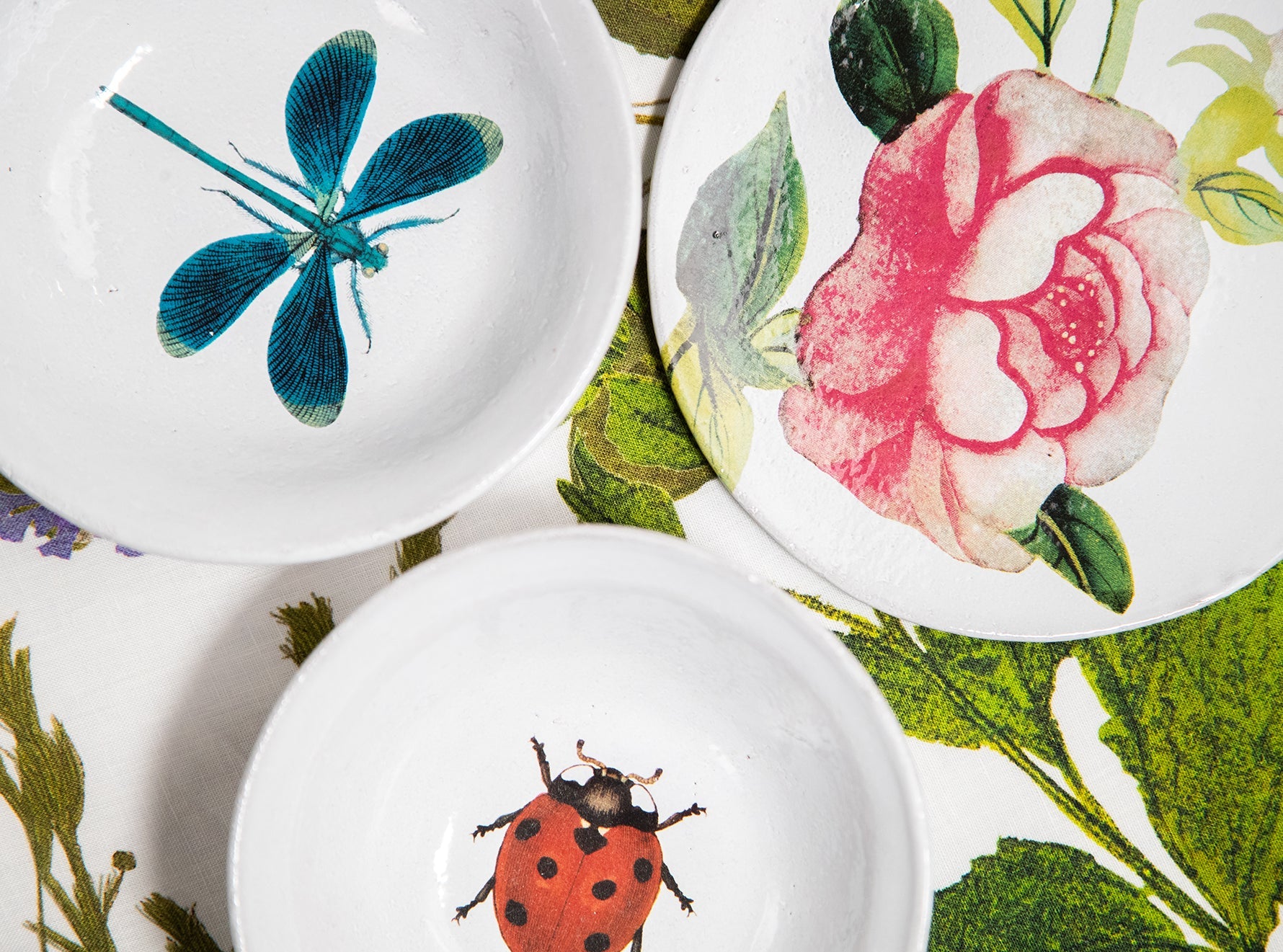 Ladybird Soup Bowl by Astier de Villatte, 14.5cm