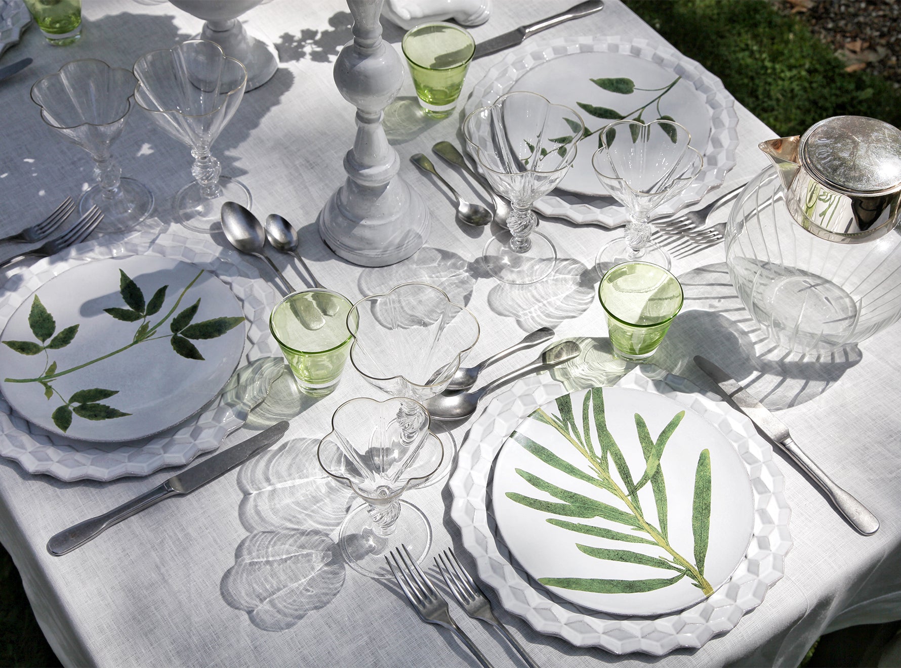 Campanula Leaf Plate by Astier de Villatte, 24cm