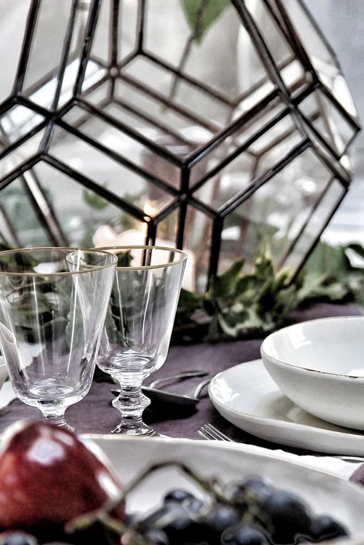 Bespoke Word Linen Tablecloth in Grape Purple