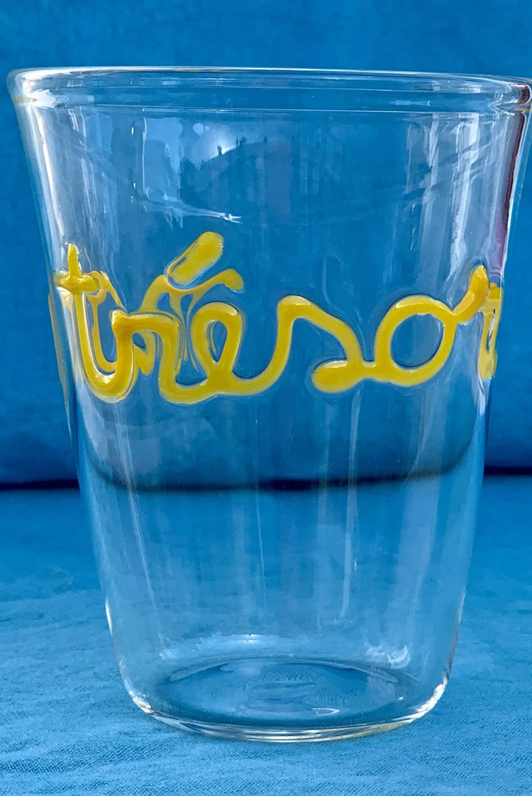 Handblown Glass "Bisous" (Kisses) Tumbler