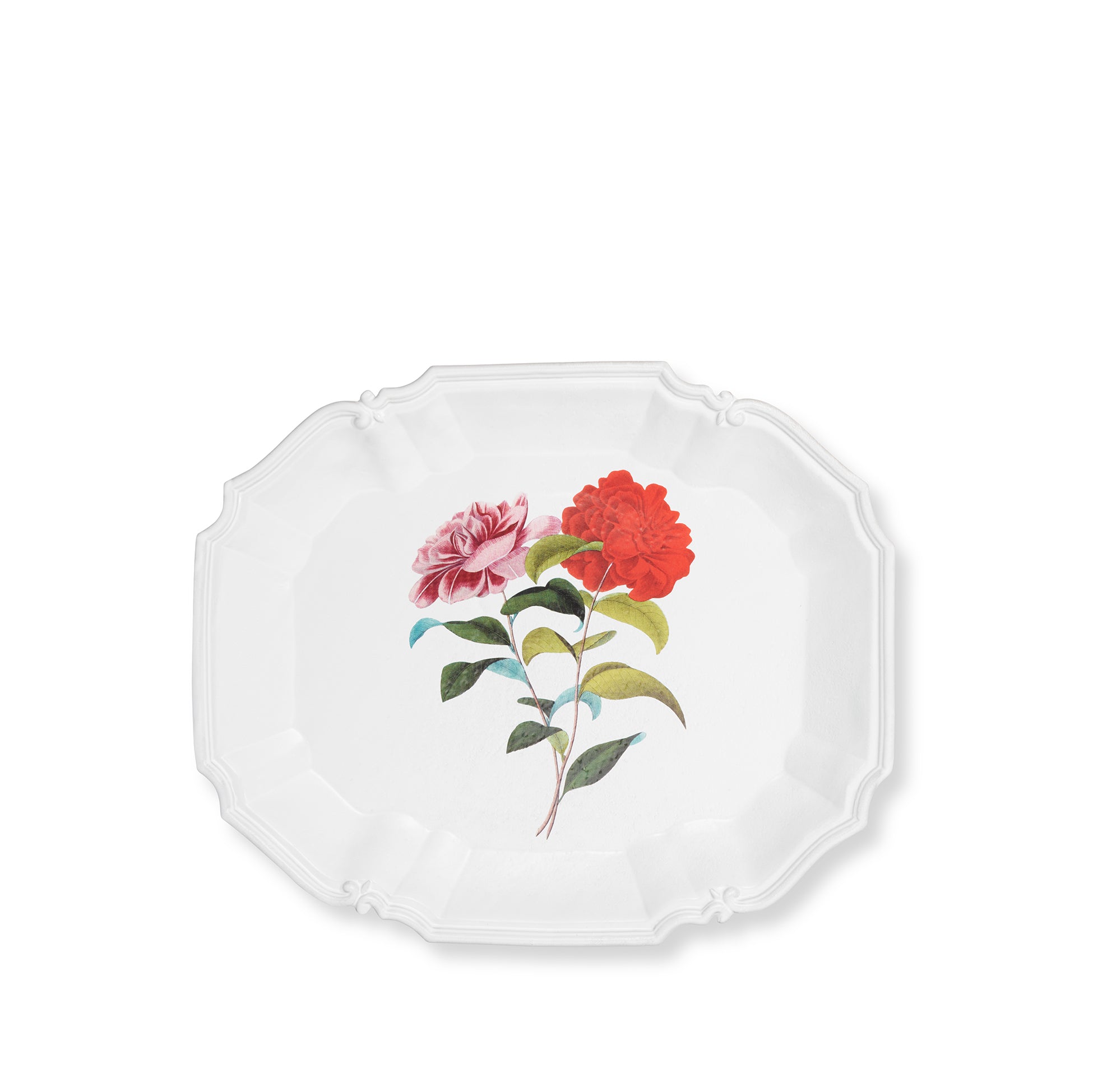 Ceramic Stuttgart Roses Flowers Platter by Astier de Villatte, 40cm