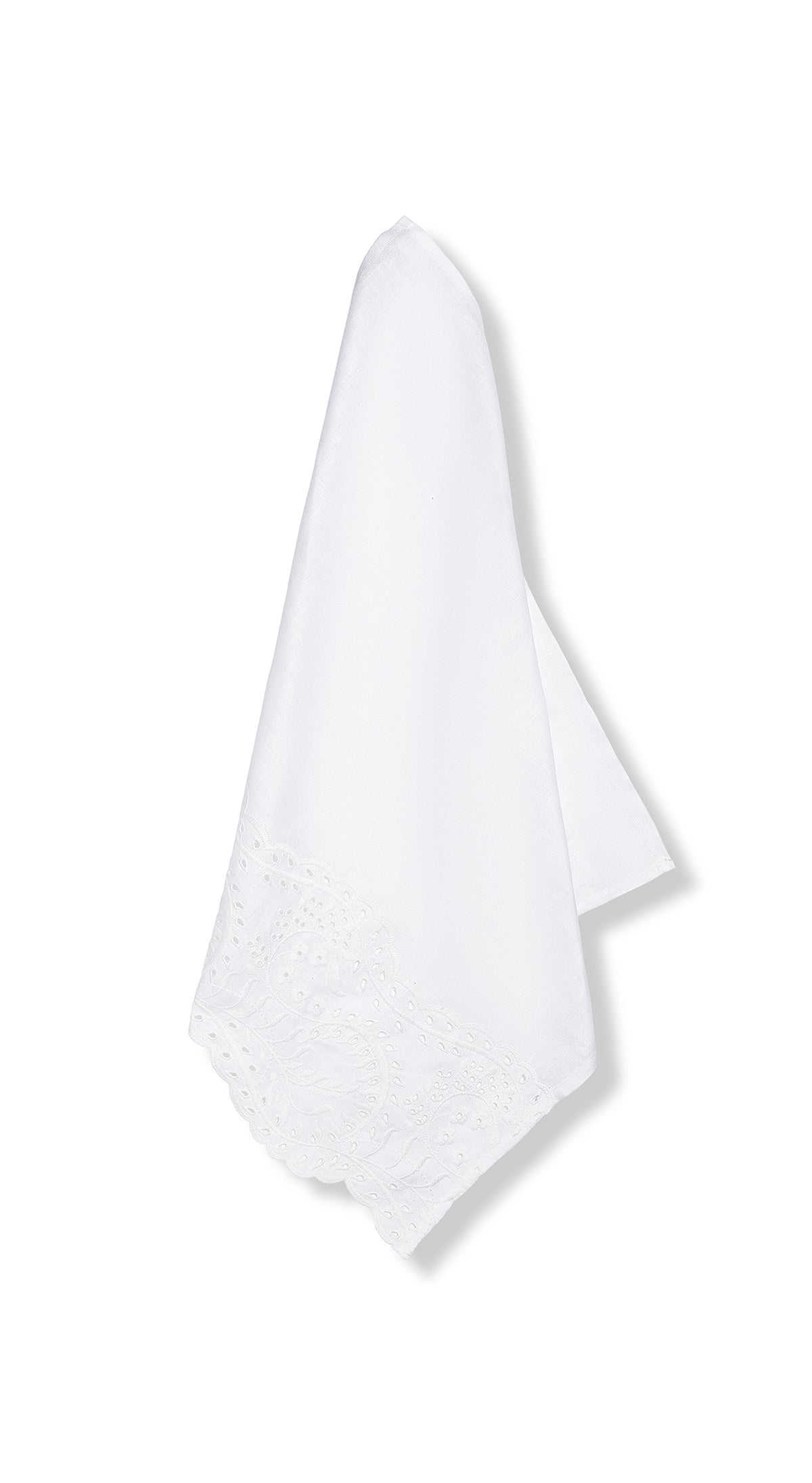 Broderie Anglaise Linen Napkin, 50 x 50cm