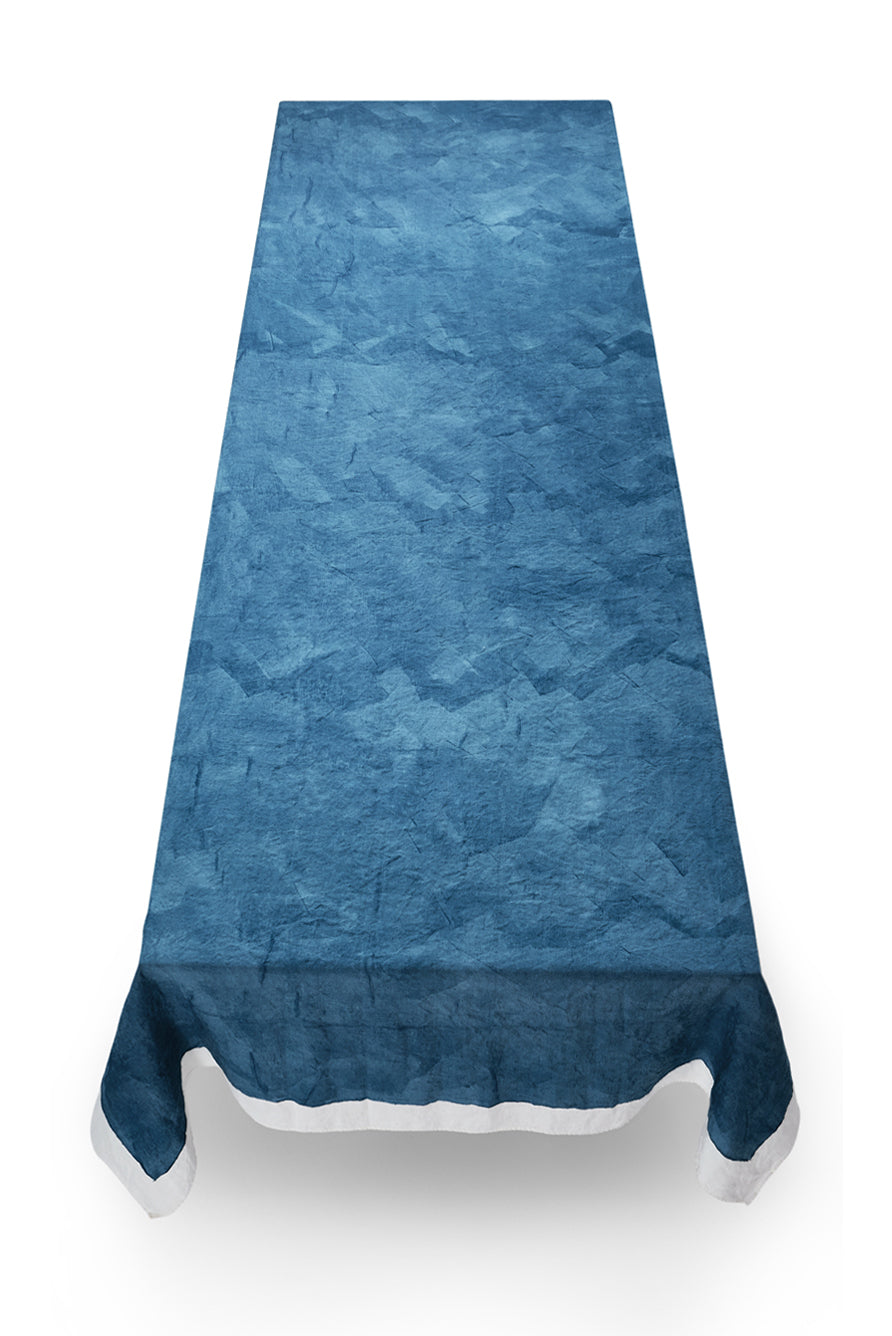 Full Field Linen Tablecloth in Midnight Blue