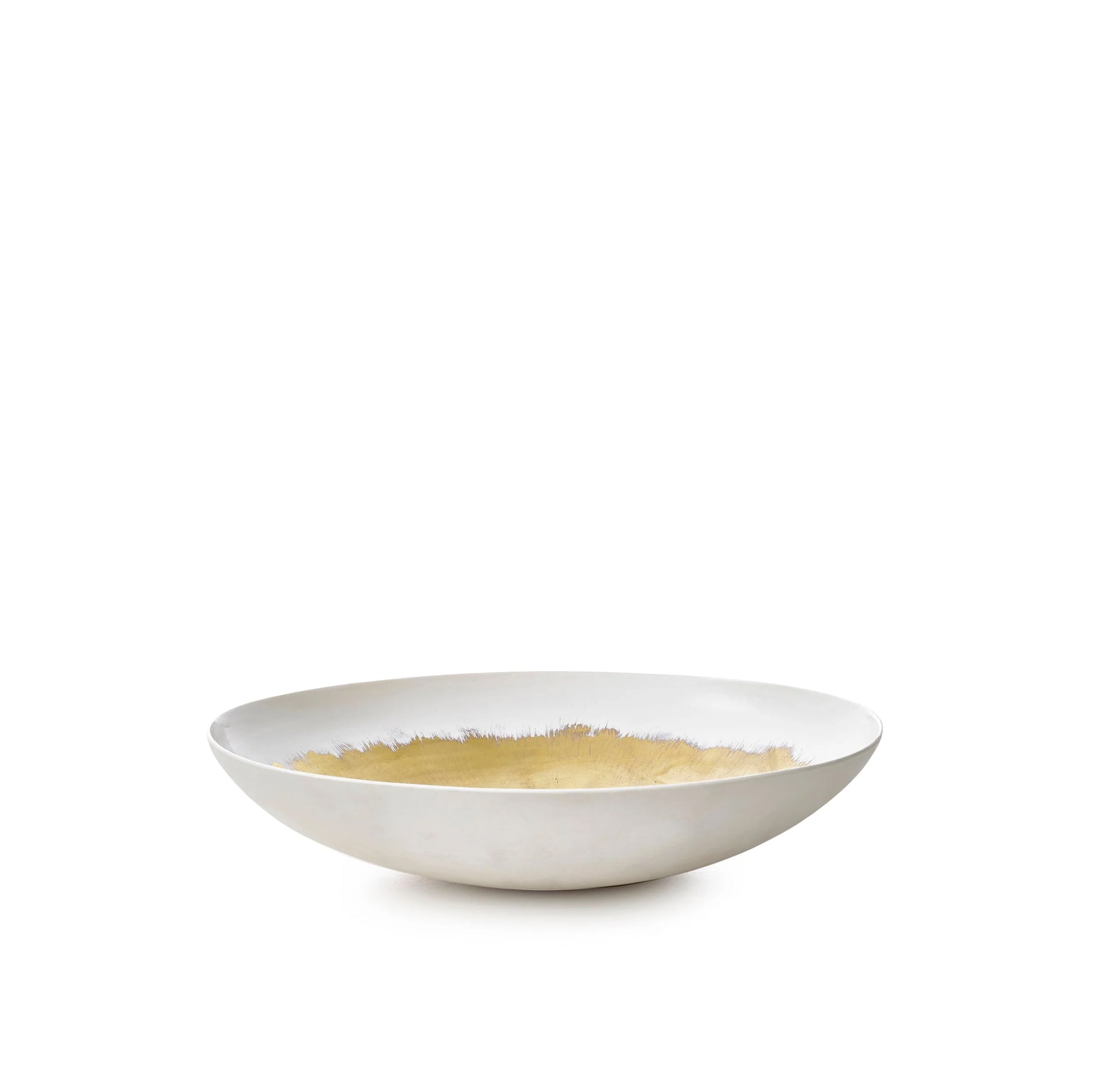 Large Ceramic Bowl in Gold, 30cm