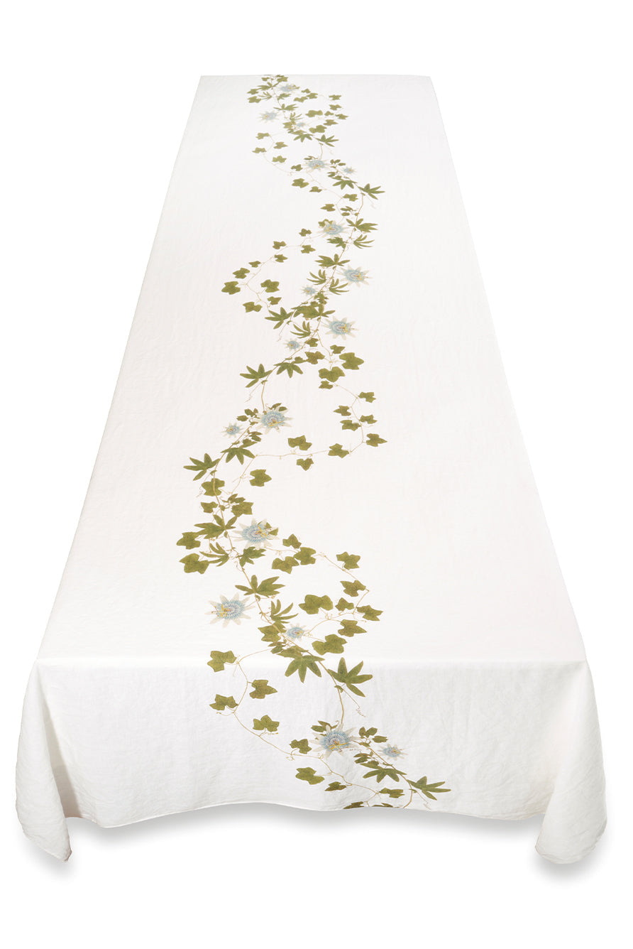 Passiflora Linen Tablecloth