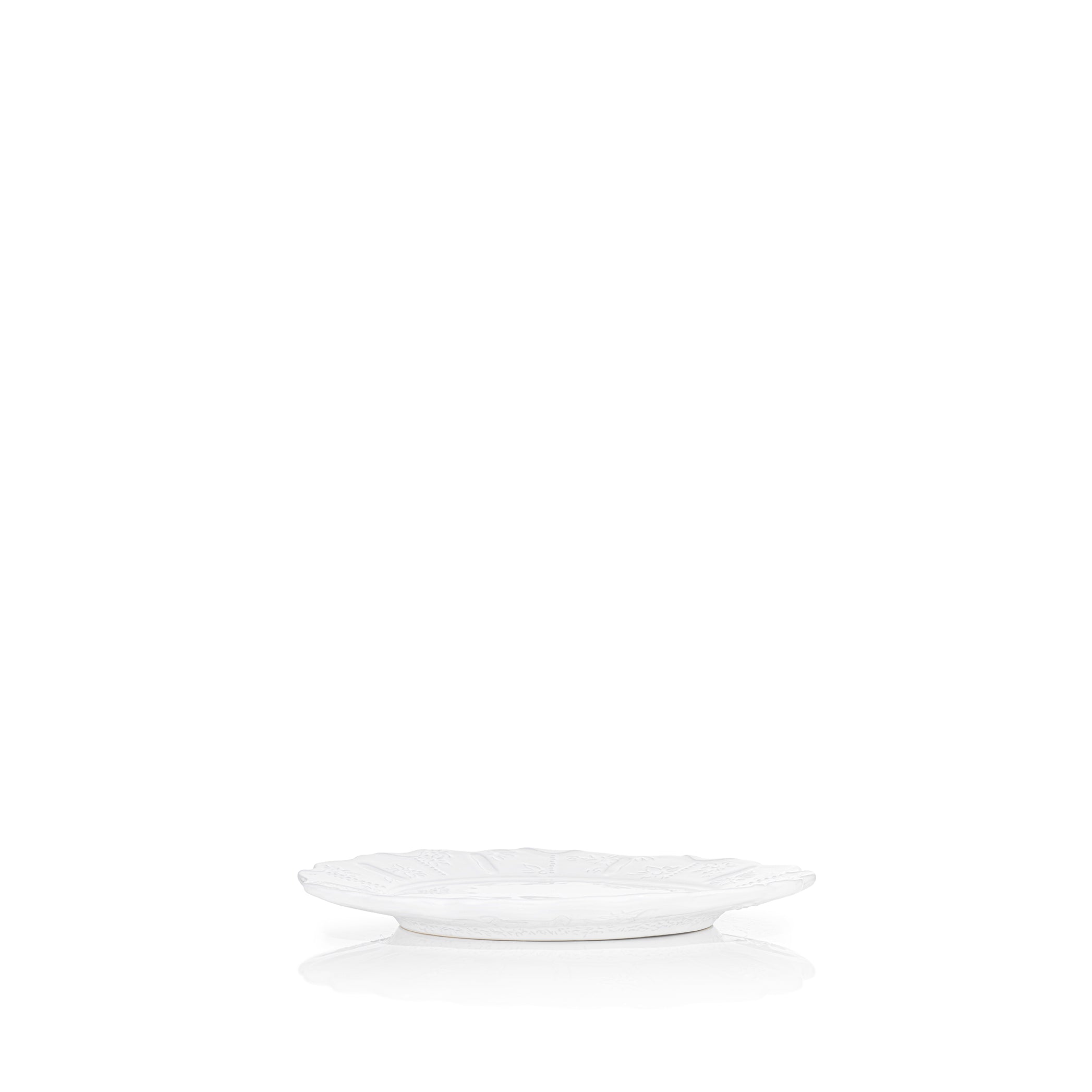 Bernadette's Falling Flower White Side Plate, 20cm