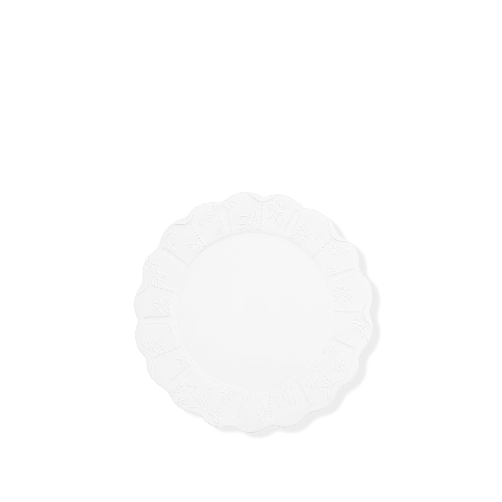 Bernadette's Falling Flower White Side Plate, 20cm