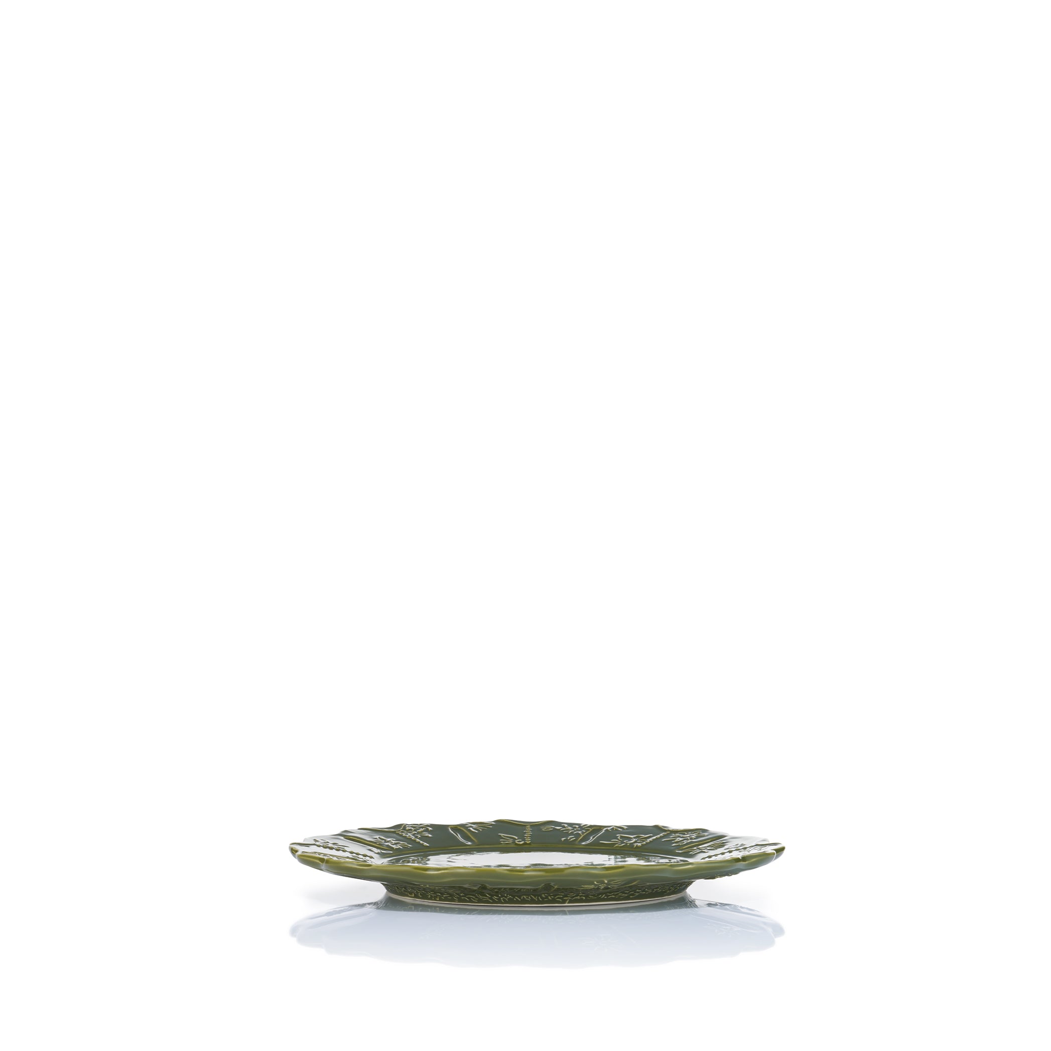 Bernadette's Falling Flower Green Side Plate, 20cm