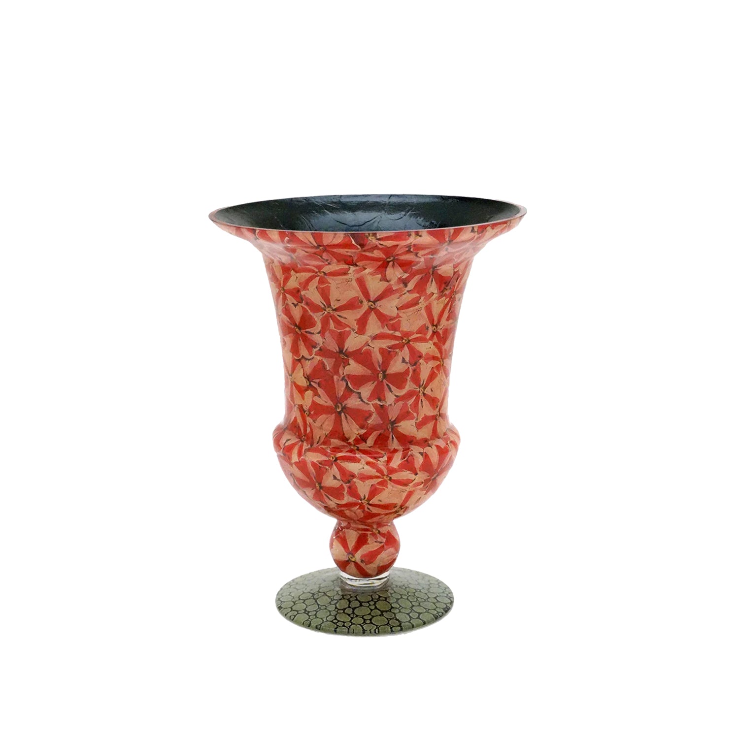 John Derian Pinwheel Footed Urn Vase, 27cm