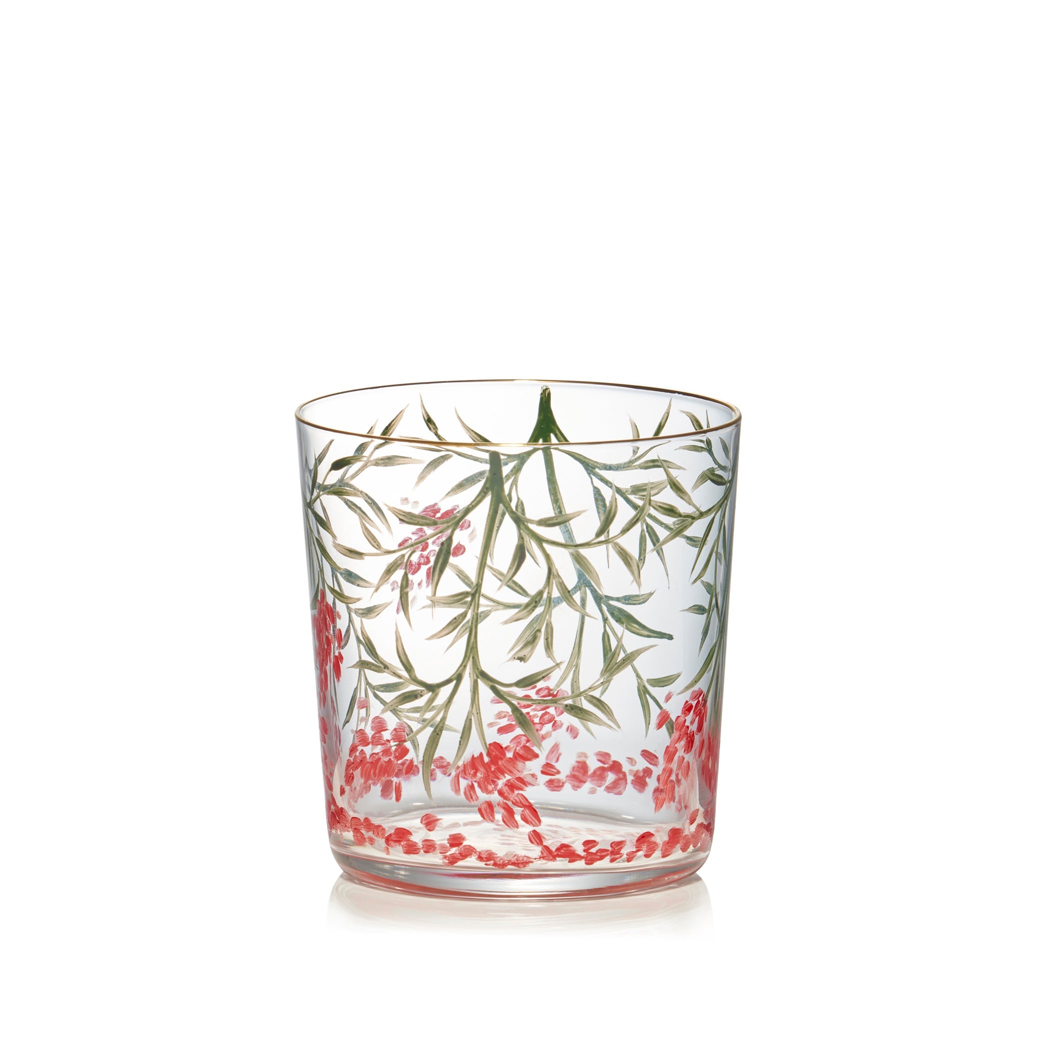 Hand Painted Les Airelles Water Glass