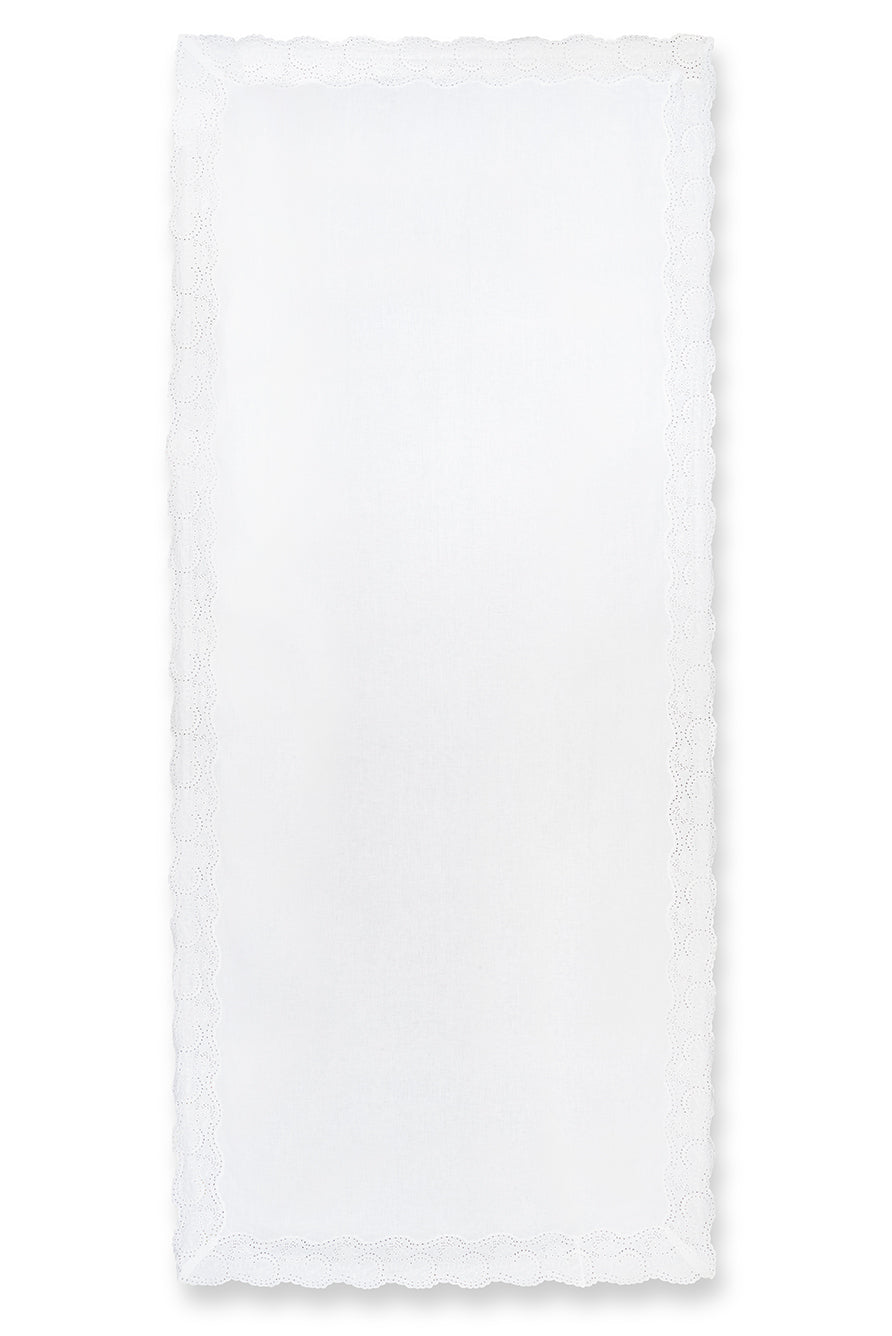 Broderie Anglaise Linen Tablecloth