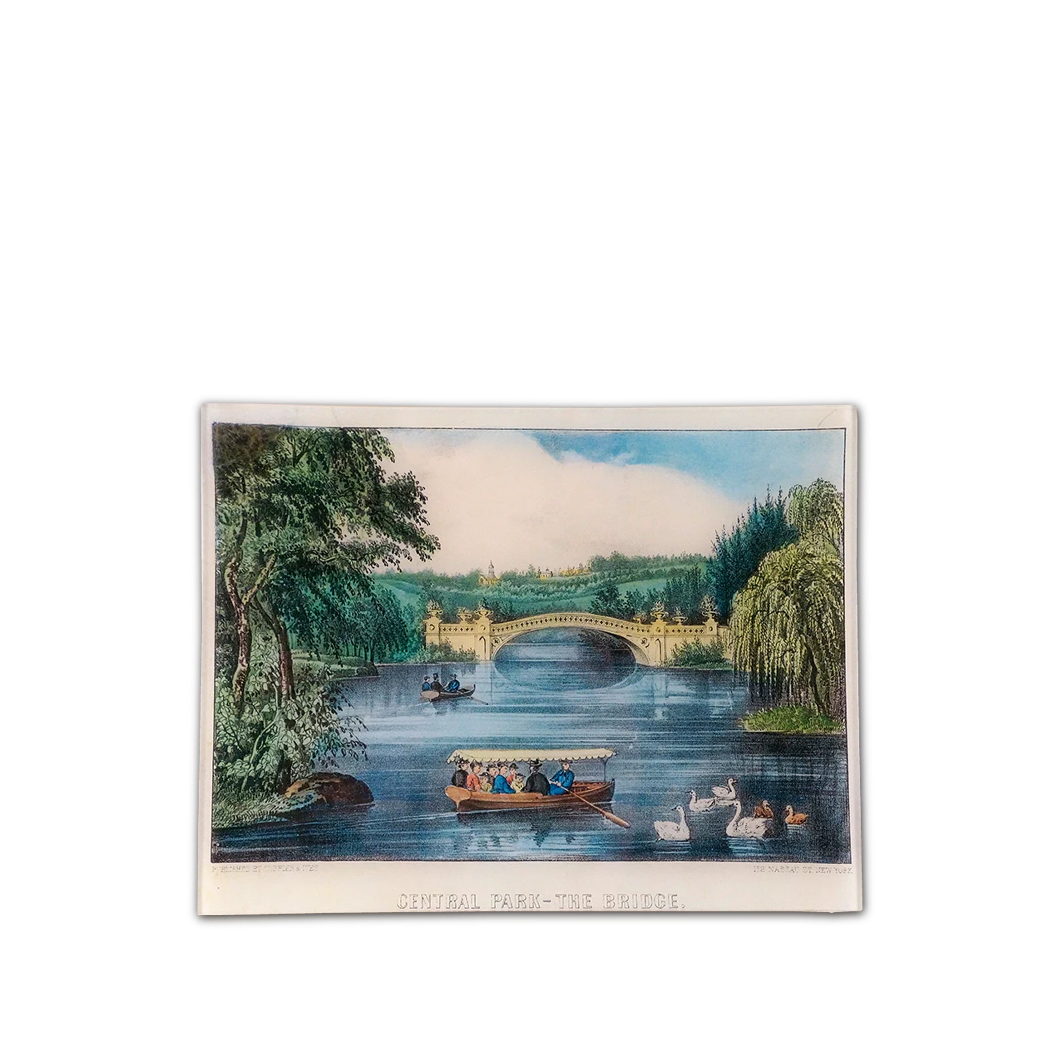 John Derian Central Park The Bridge Rectangular Tray 25 x 33cm