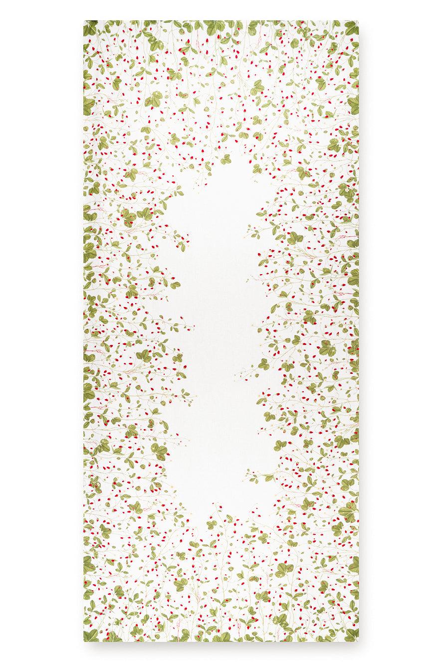 'Fraises des Bois' Linen Tablecloth