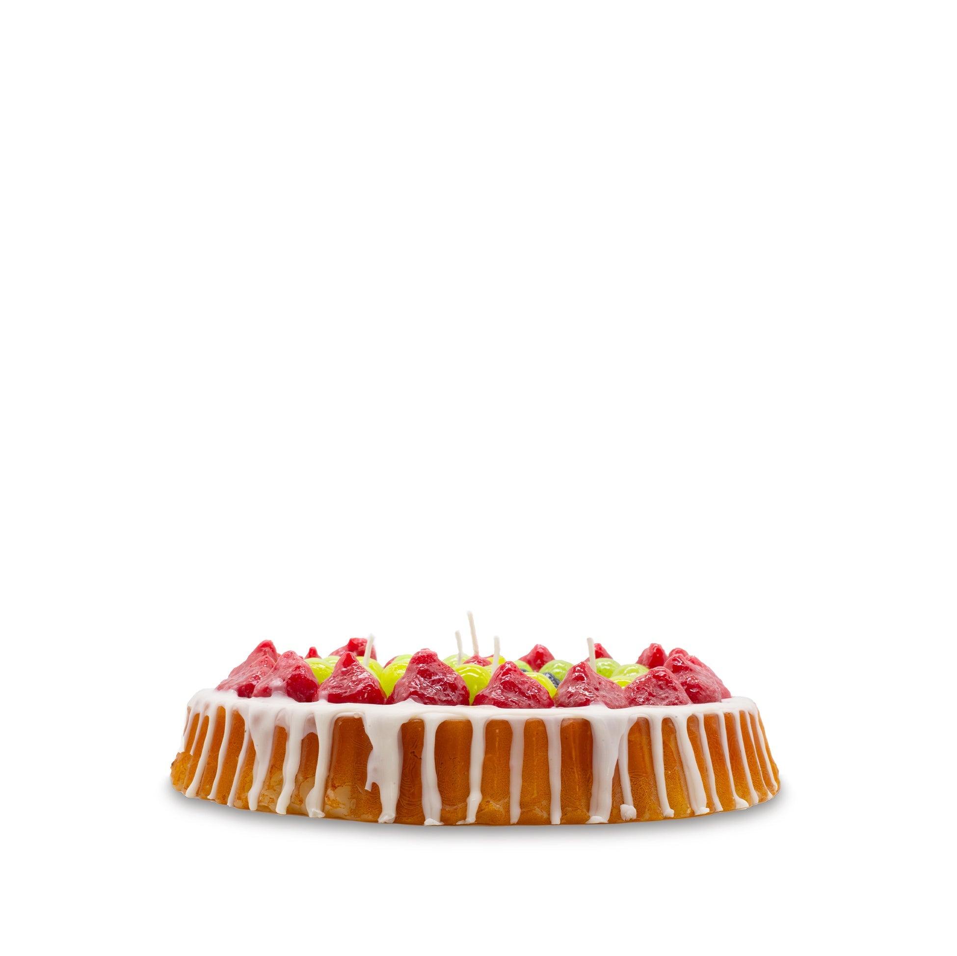 Berry Fruit Cake Decorative Candle, 23cm