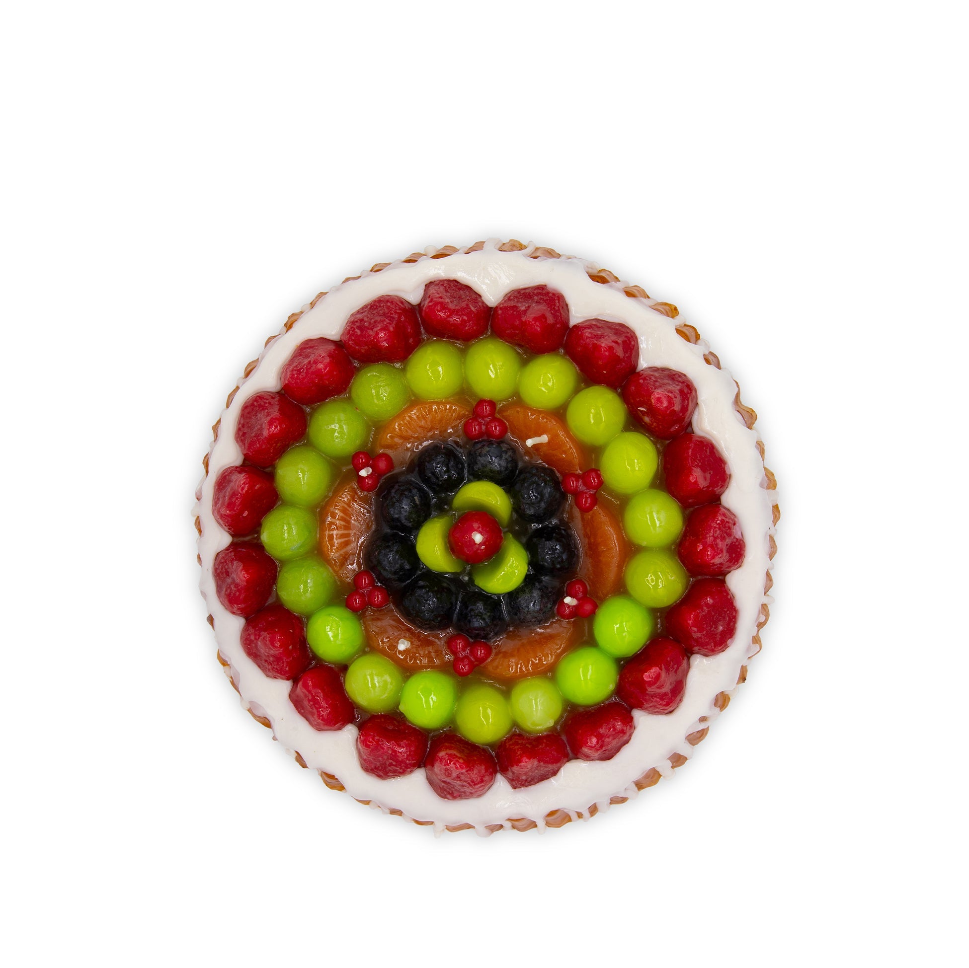 Berry Fruit Cake Decorative Candle, 23cm