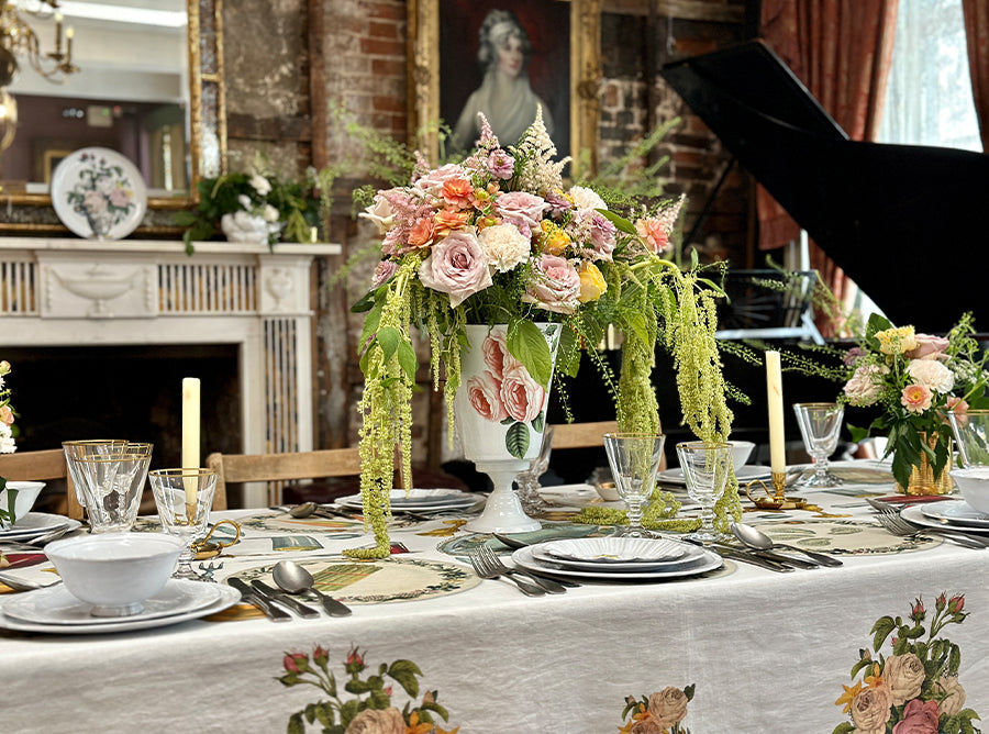 S&B x John Derian 'Feast' Linen Tablecloth