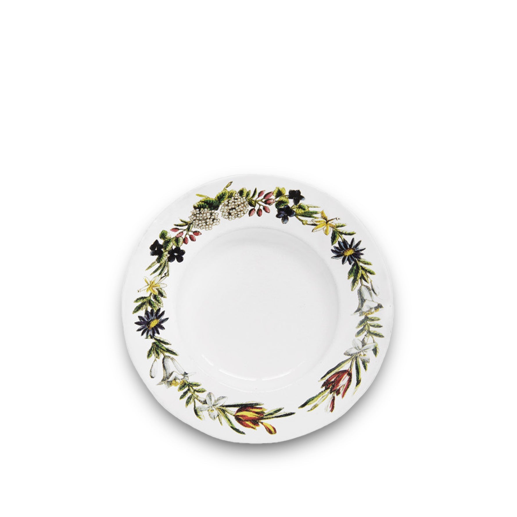 Flowers Crown Deep Plate, 22cm