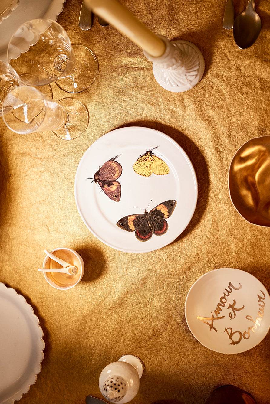 Full Field Linen Tablecloth in Gold