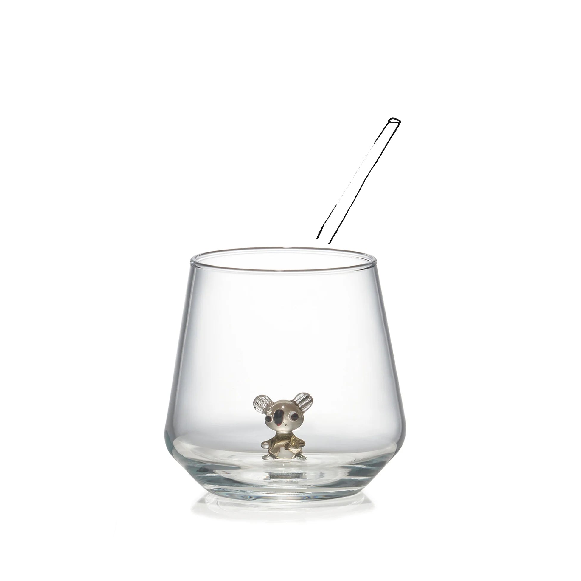 Handblown Murano Koala Glass