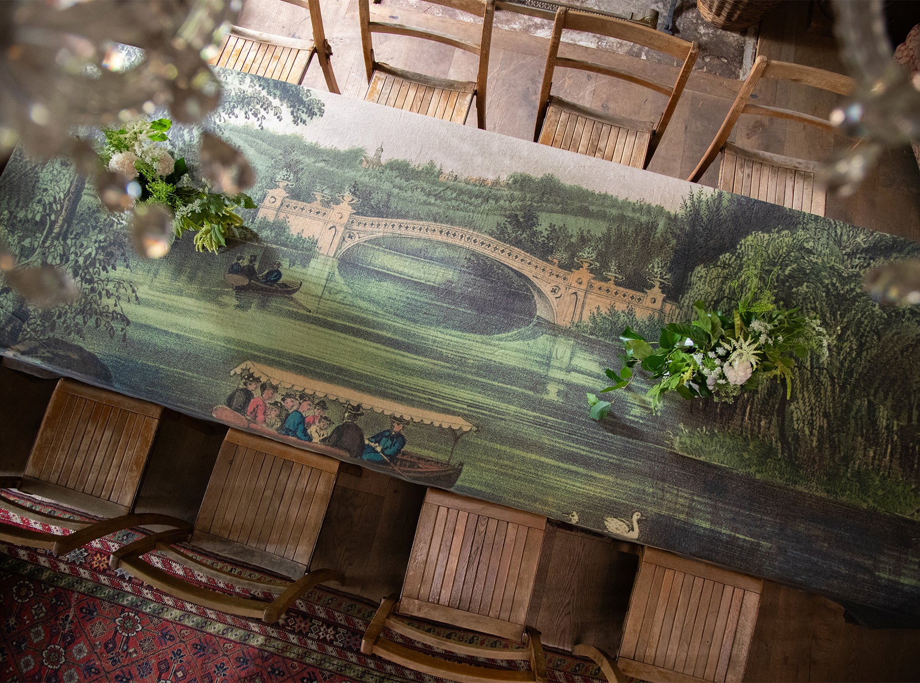 S&B x John Derian 'Central Park' Linen Tablecloth