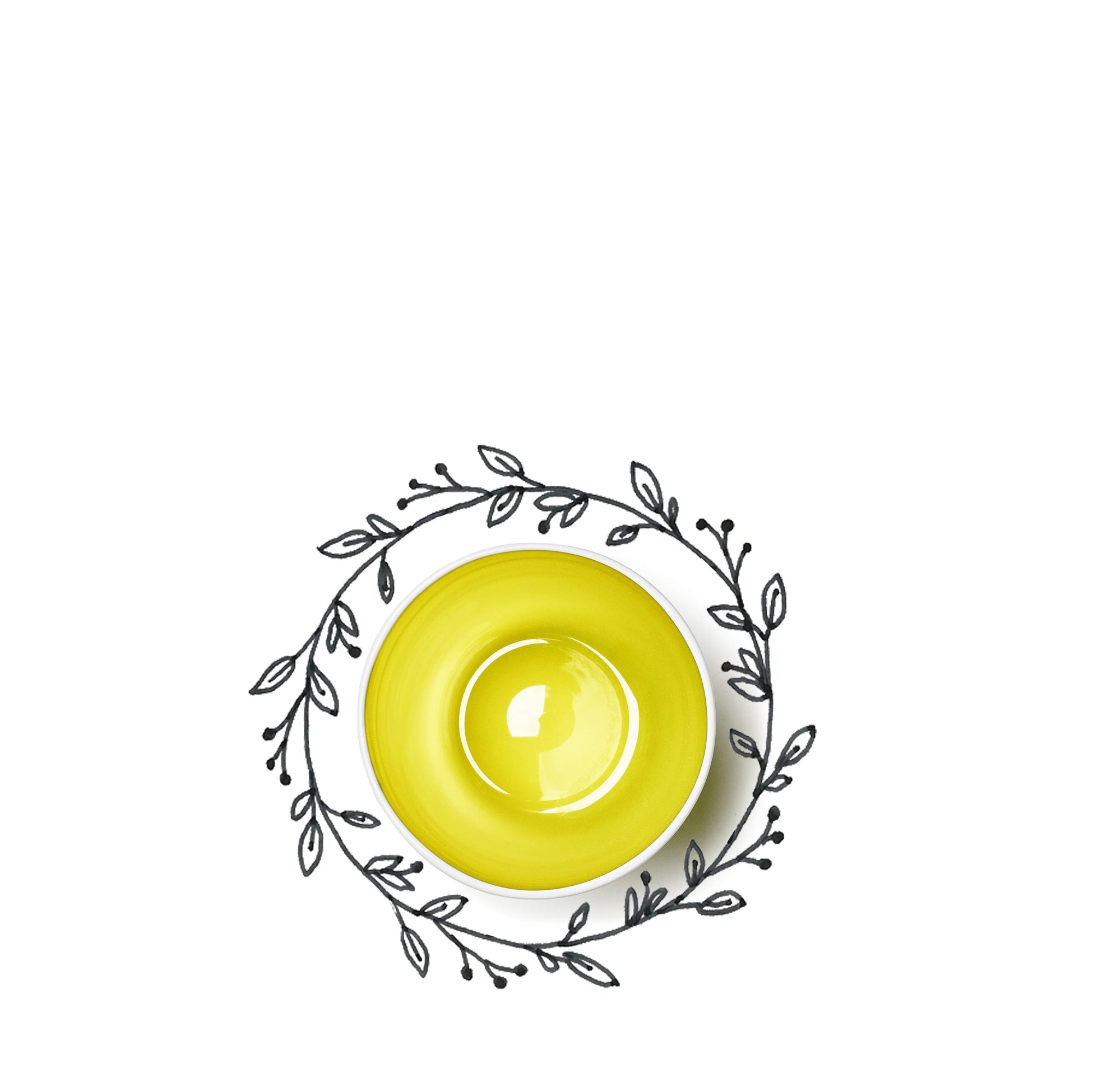 Handblown Bumba Glass in Lemon Yellow, 30cl