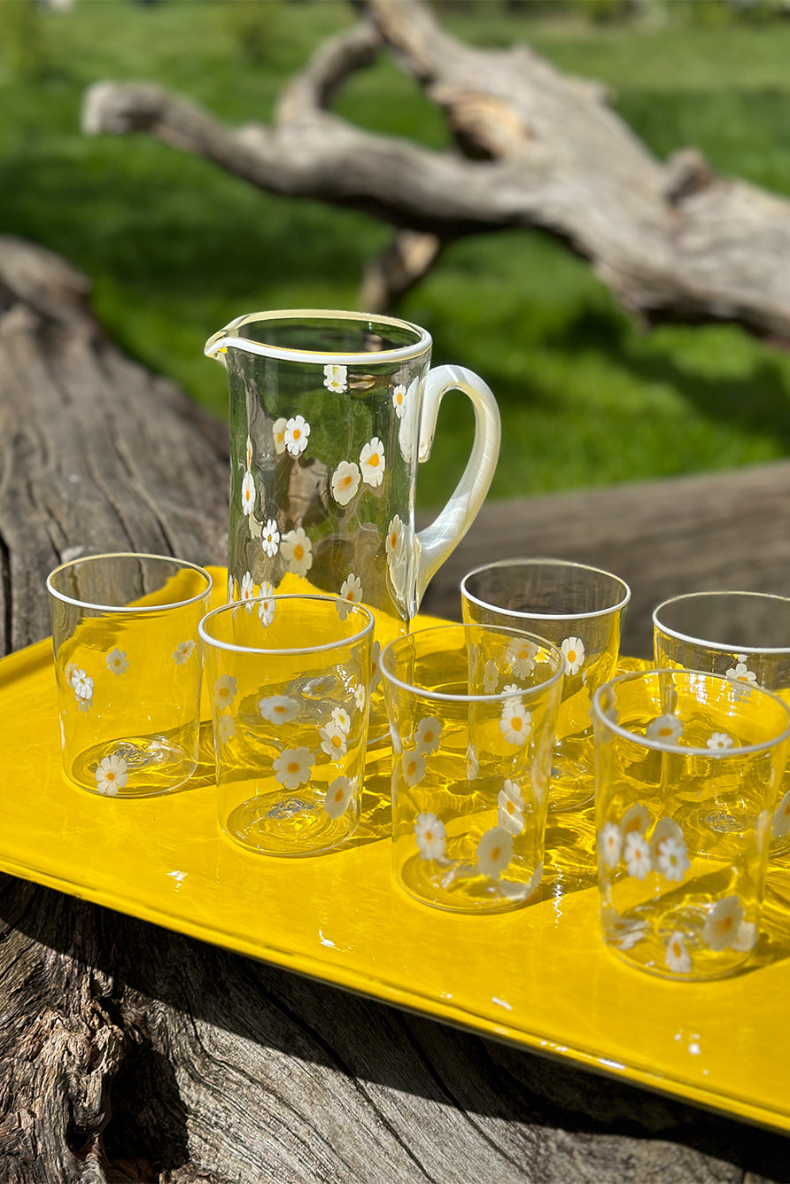 Handblown Murano Glass Daisy Tumbler Summerill Bishop