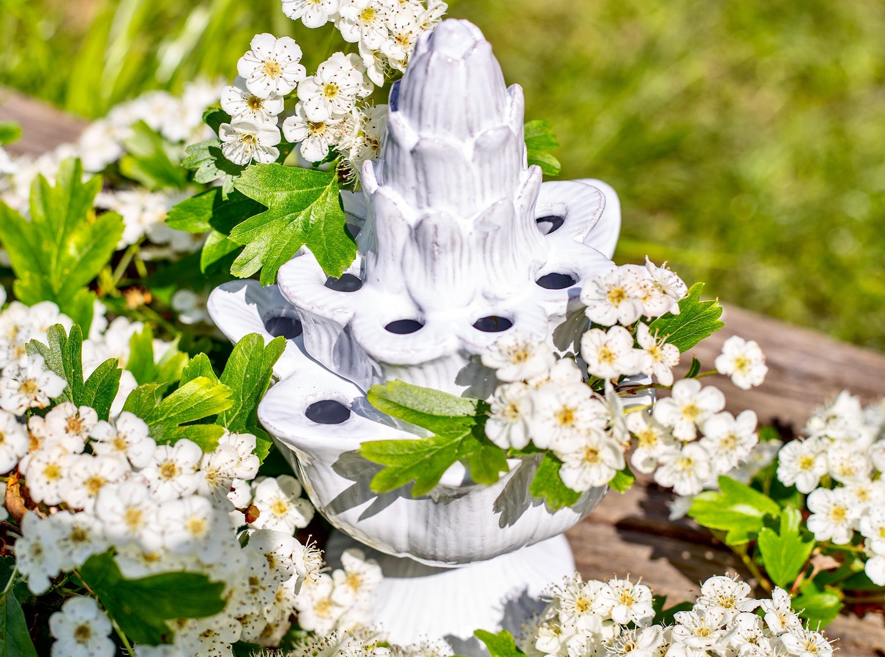 Artichoke Flower Holder Vase by Astier de Villatte, 12cm