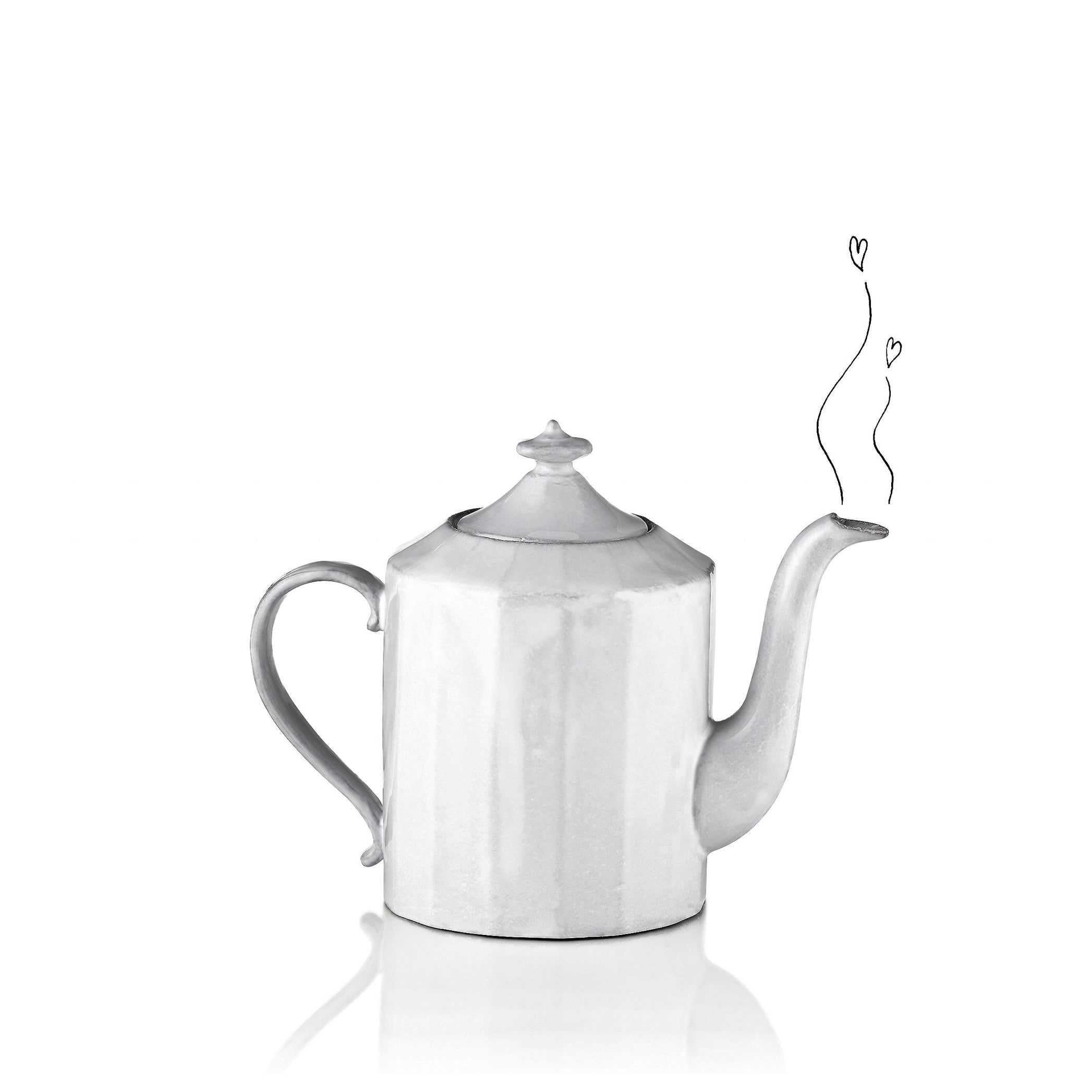 Small Octave Teapot by Astier de Villatte, 18.5cm