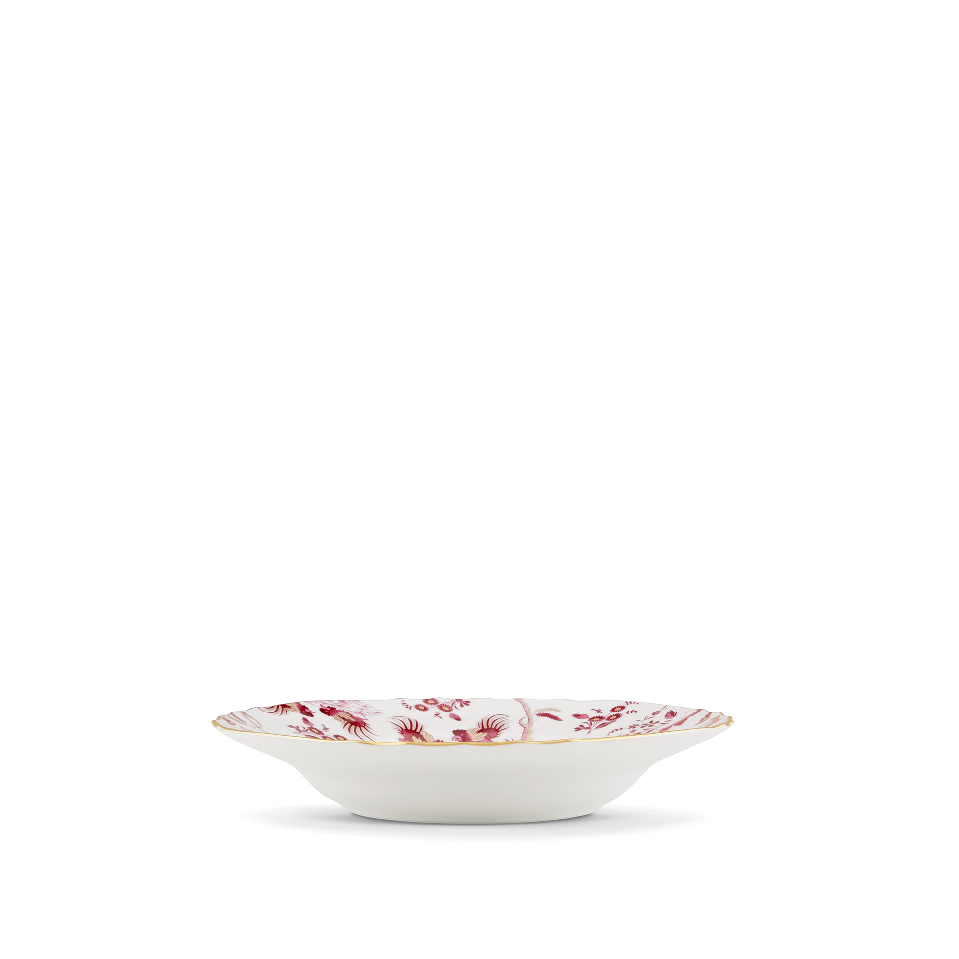 Ginori 1735 Oro di Doccia Magenta Soup Plate Set of 2, 24cm