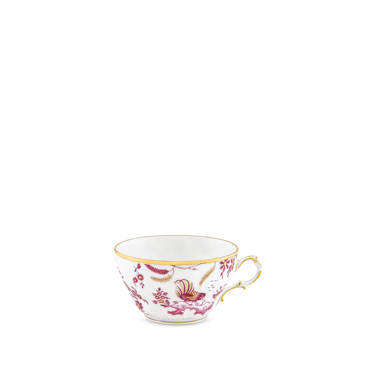 Ginori 1735 Oro di Doccia Magenta Tea Cup, Set of 2, 9.5cm