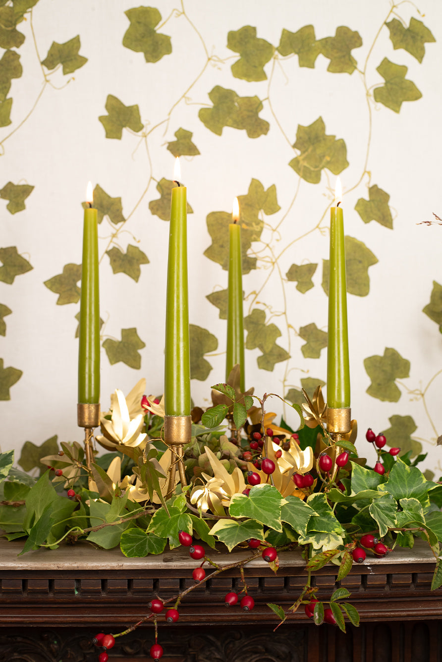 Ivy Brass 7 Candles Candelabra