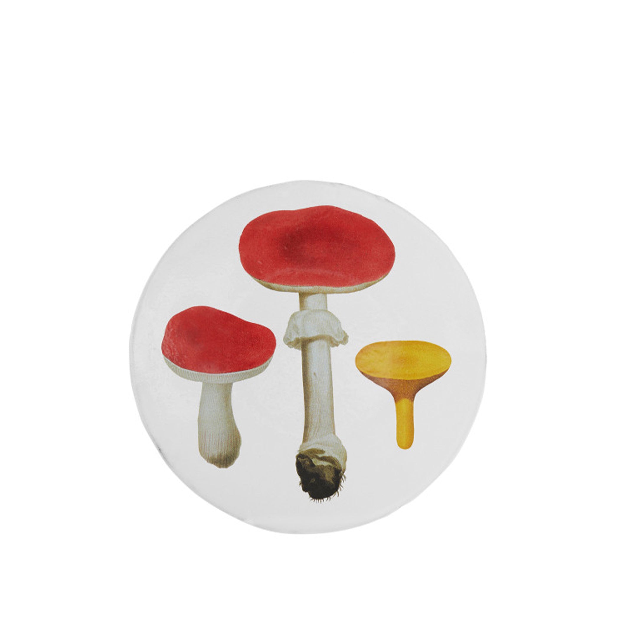 Red Mushroom Dessert Plate, 24cm