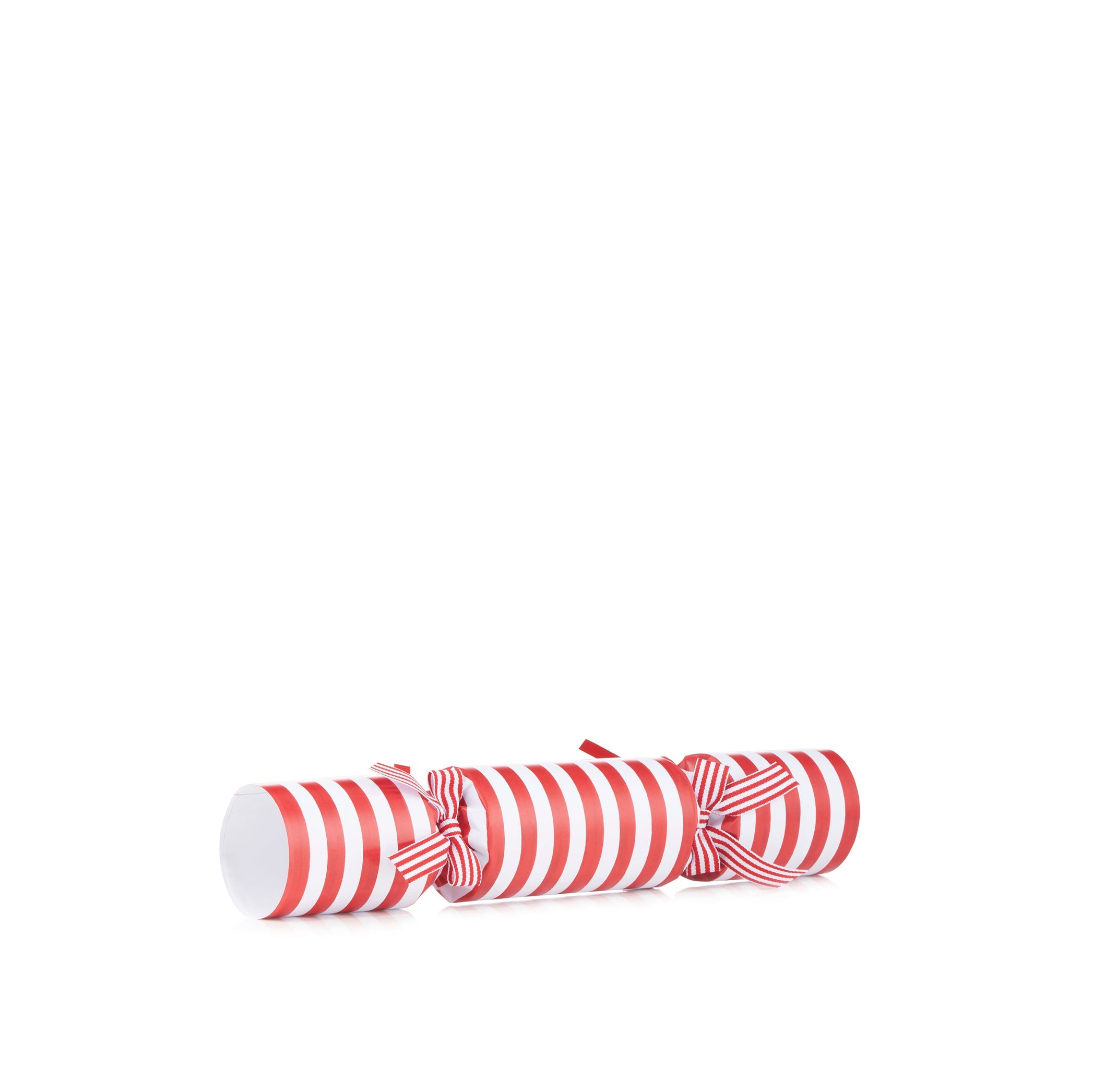 Christmas Crackers with 'Red Stripe' Print, Box of 6 (UK ONLY)