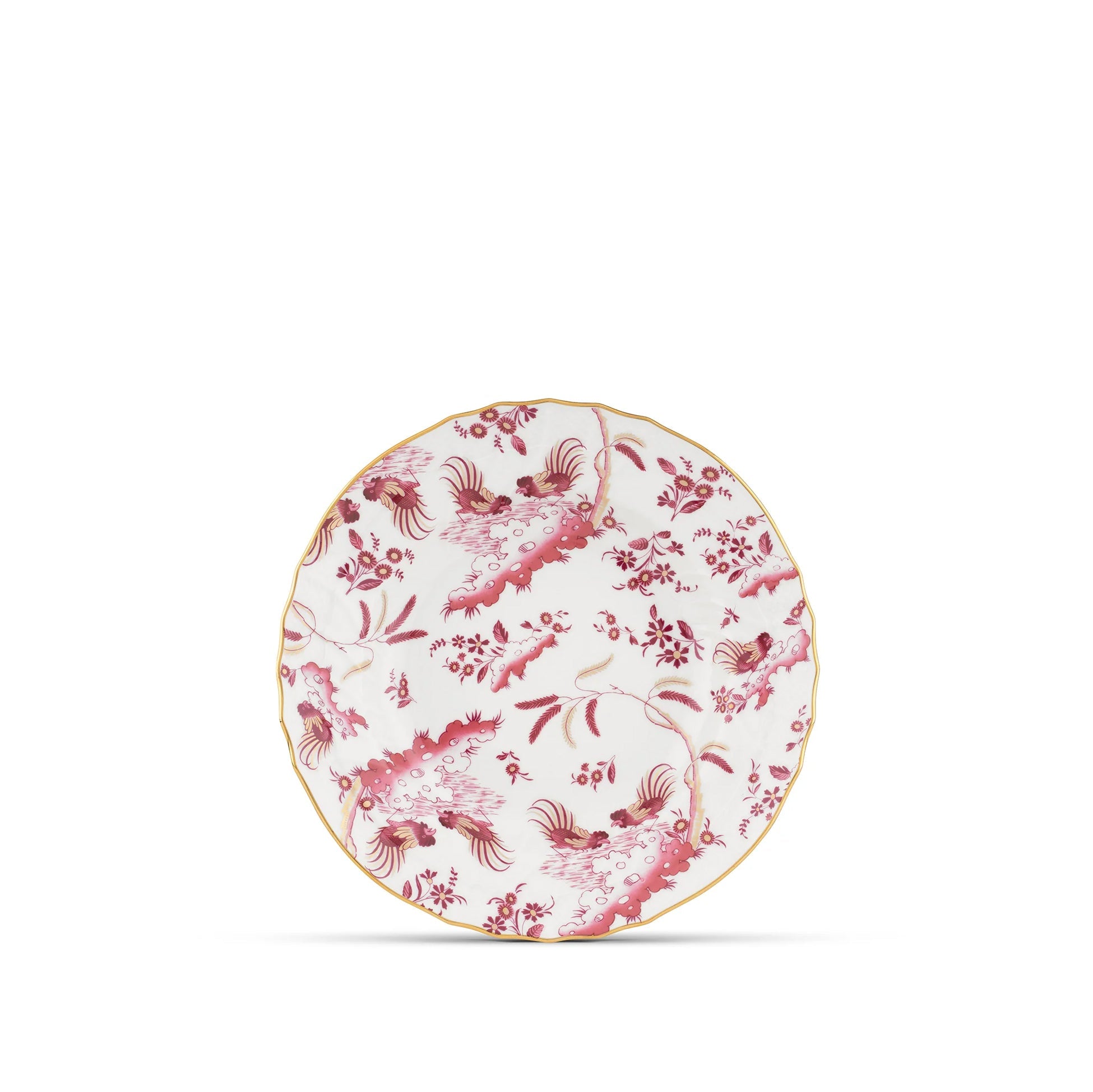 Ginori 1735 Oro di Doccia Magenta Soup Plate Set of 2, 24cm