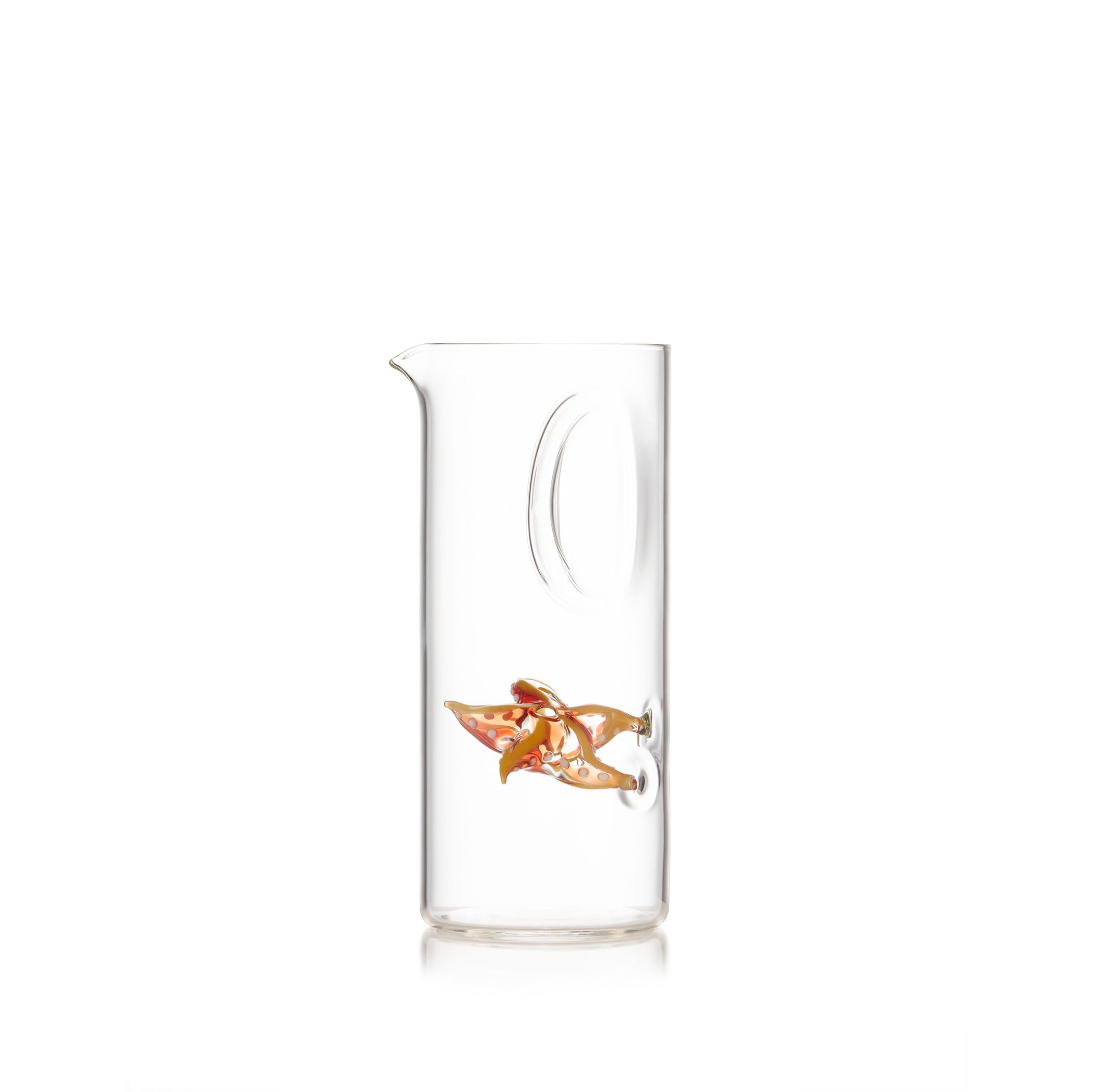 Handblown Glass Star Fish Carafe, 21.5cm