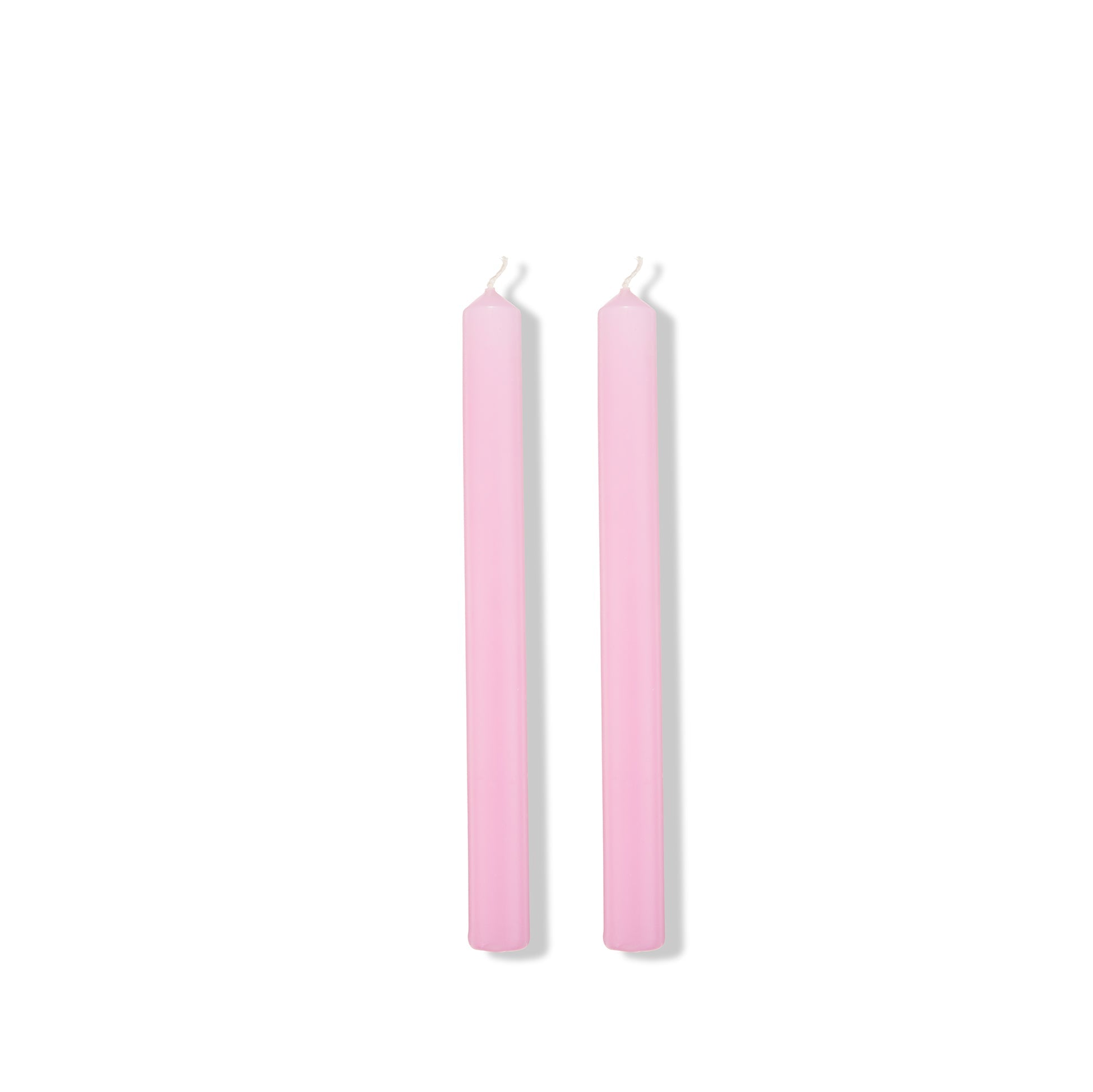 S&B Set of 2 Straight Candles Pink Branded Packaging 25cm