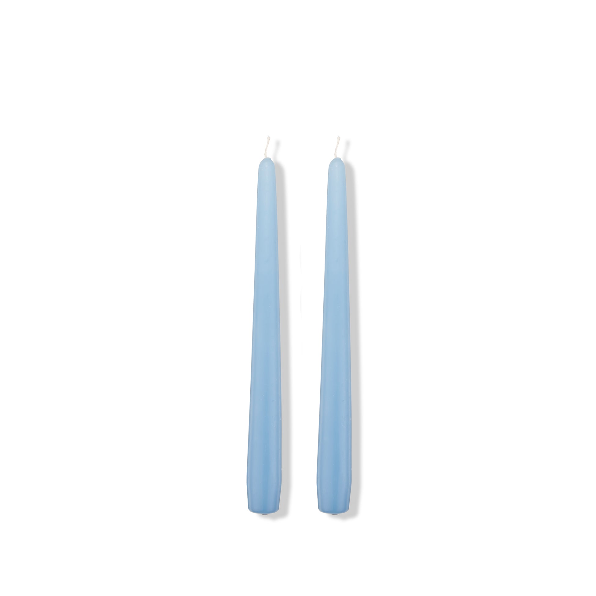 S&B Set of 2 Tapered Candles Blue Branded Packaging 25cm