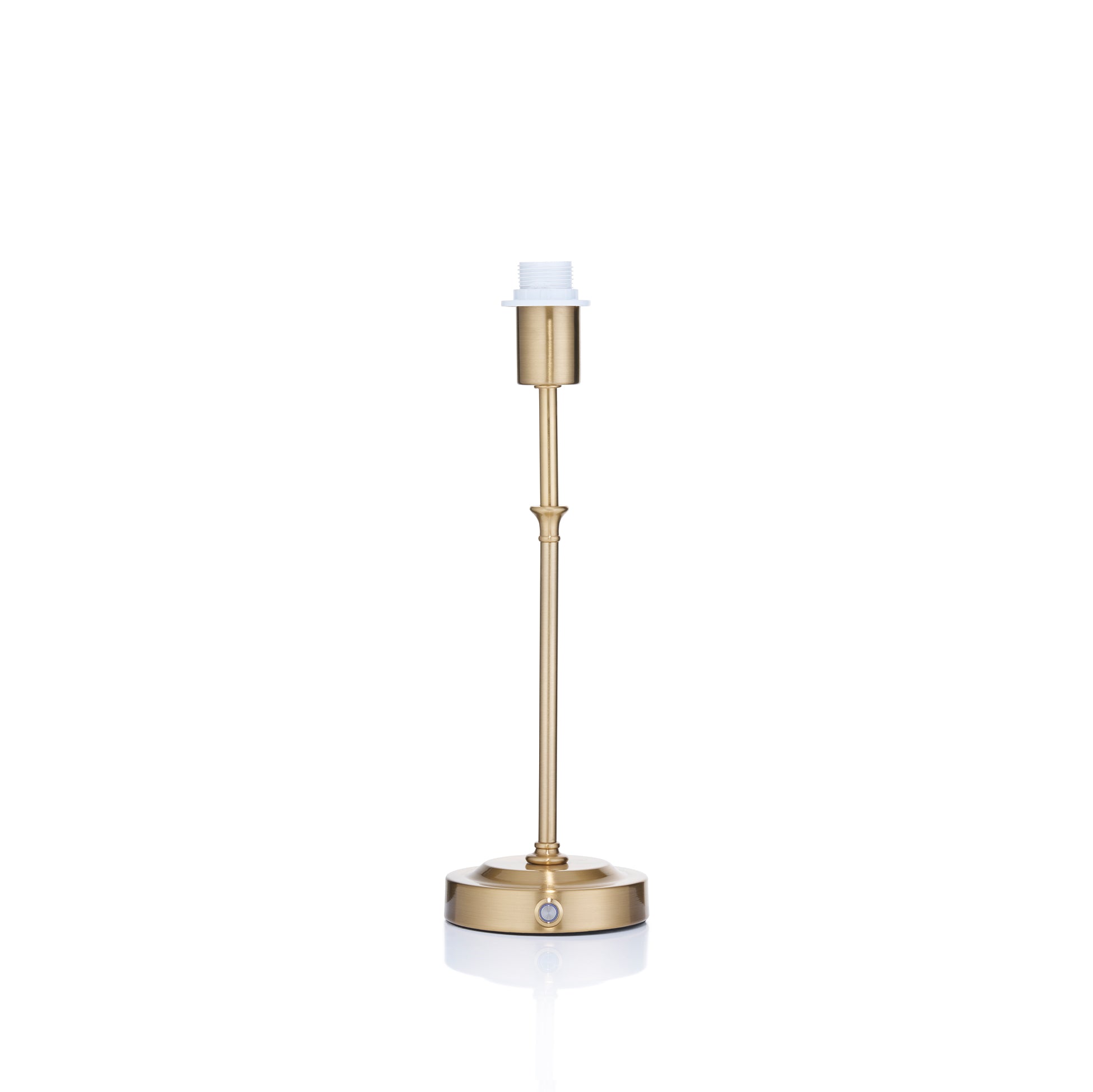 Cordless Rechargeable Gold LED Lamp Base, 32cm