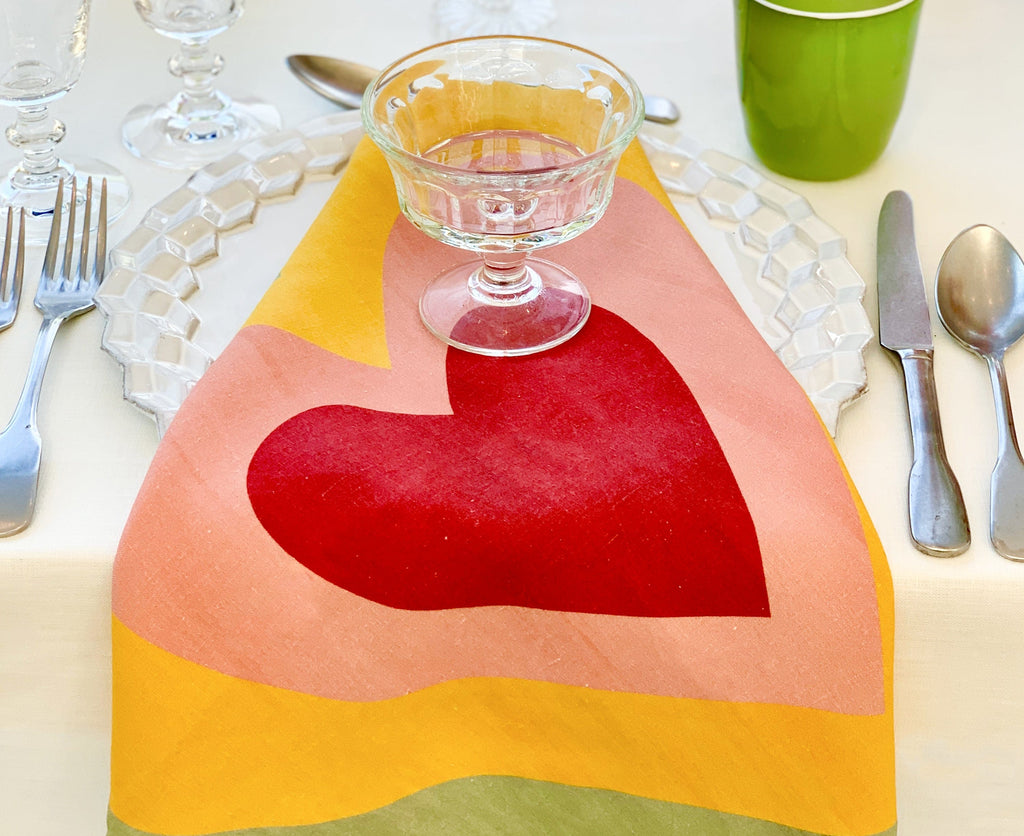 S&B Heart Linen Napkins, Set of Six, 50x50cm – Summerill & Bishop